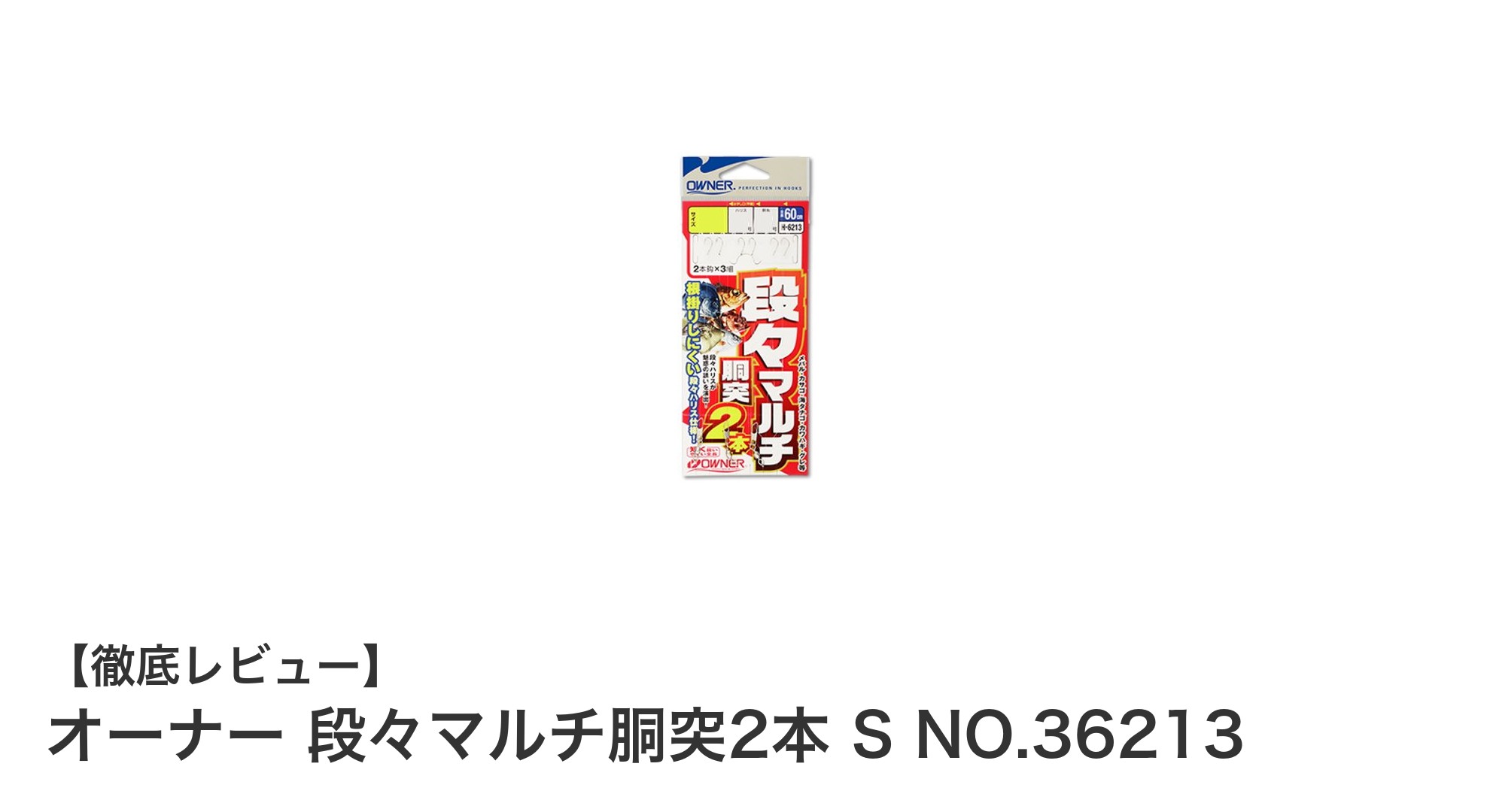 バランス抜群の仕掛け！オーナー段々マルチ胴突2本Sで高釣果を狙う