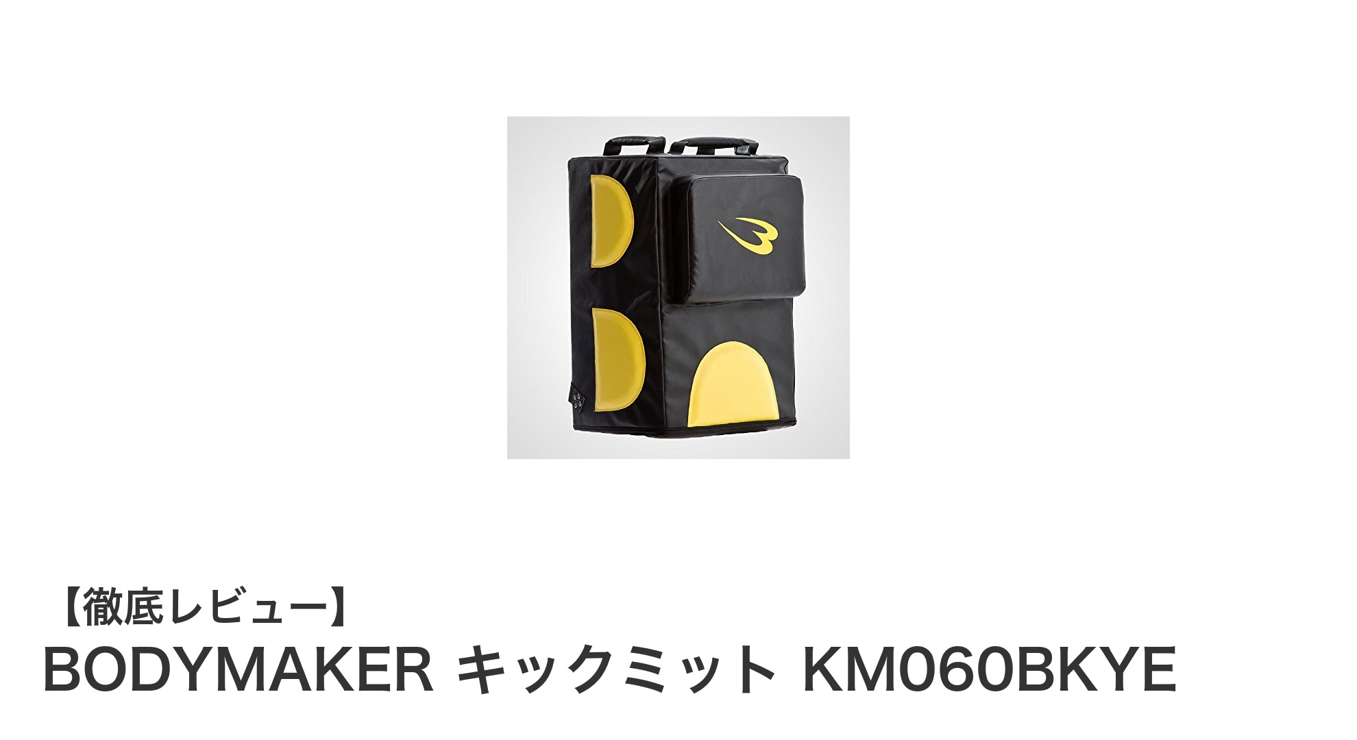 多彩な格闘技に対応！BODYMAKERのキックミットKM060BKYEの魅力とは？