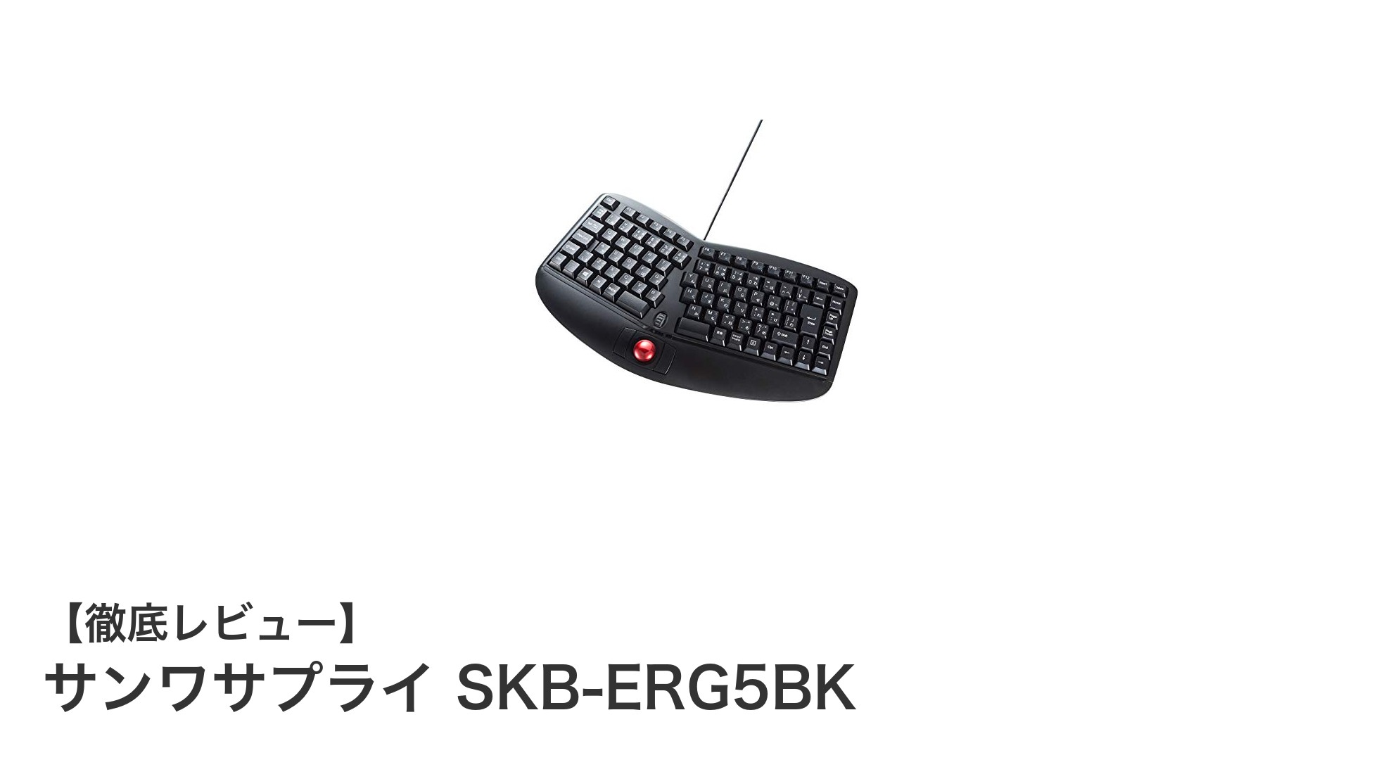 手首の負担を軽減！サンワサプライのエルゴノミクスキーボードSKB-ERG5BKレビュー
