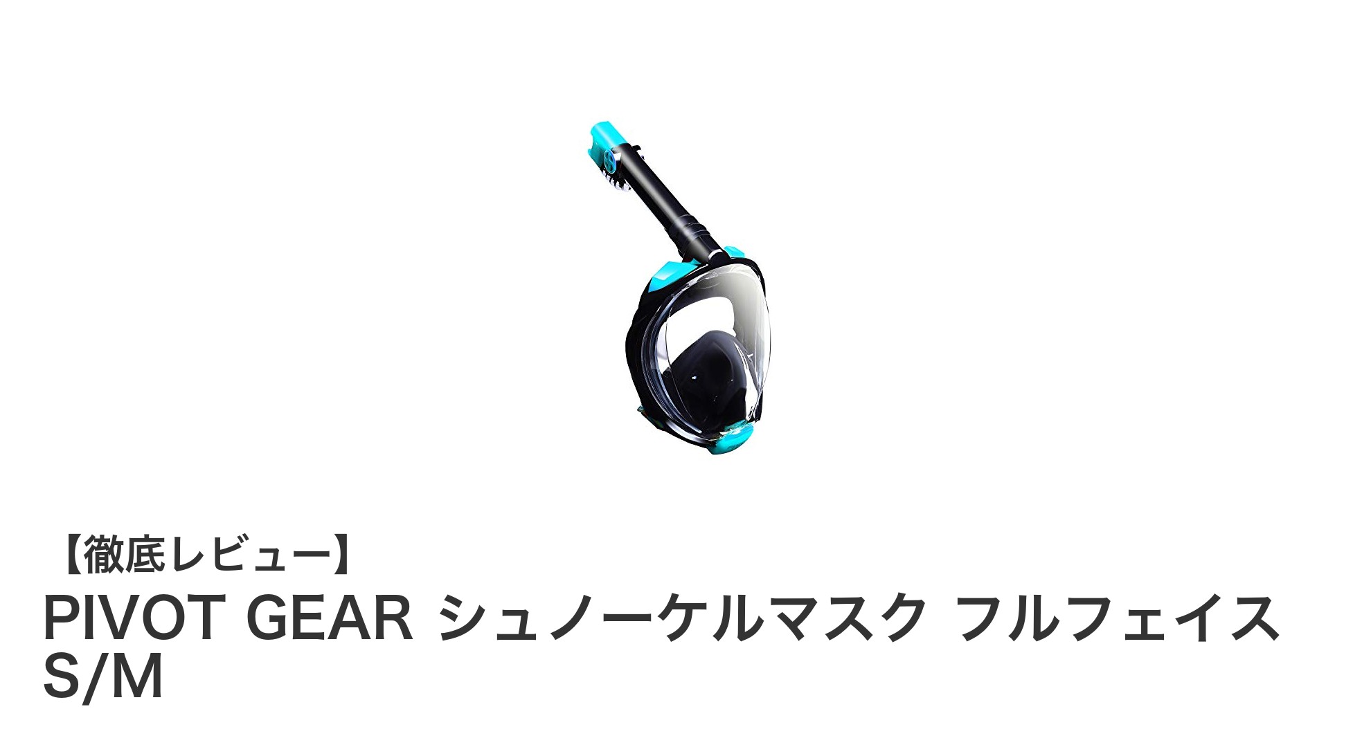 PIVOT GEAR フルフェイスシュノーケルマスクで広がる新しい水中体験