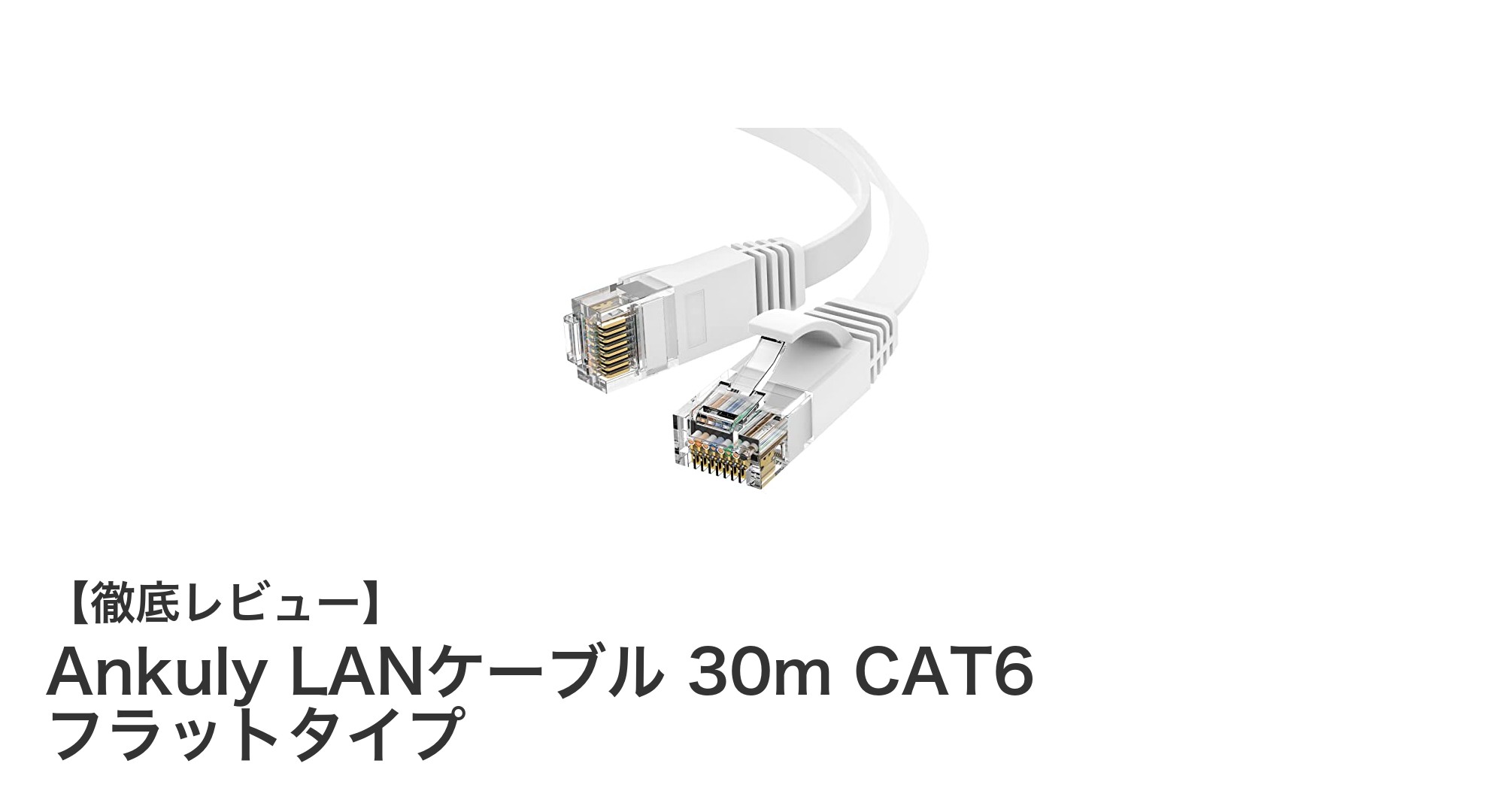 配線も通信速度も妥協なし！Ankulyの30mフラットCAT6 LANケーブルが選ばれる理由