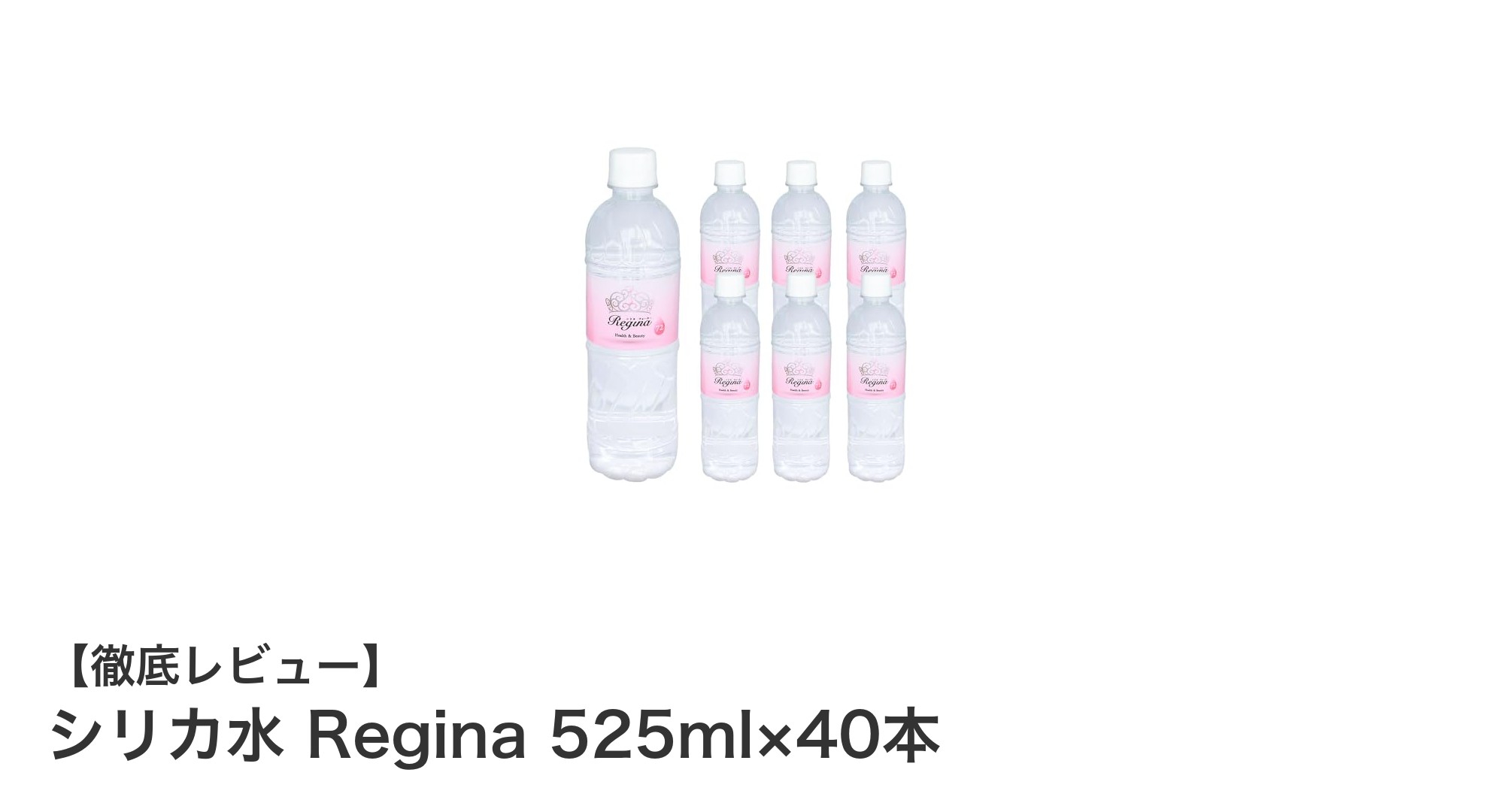 高濃度シリカ水で健康サポート！大分県産の天然軟水『シリカ水 Regina 525ml×40本』が登場