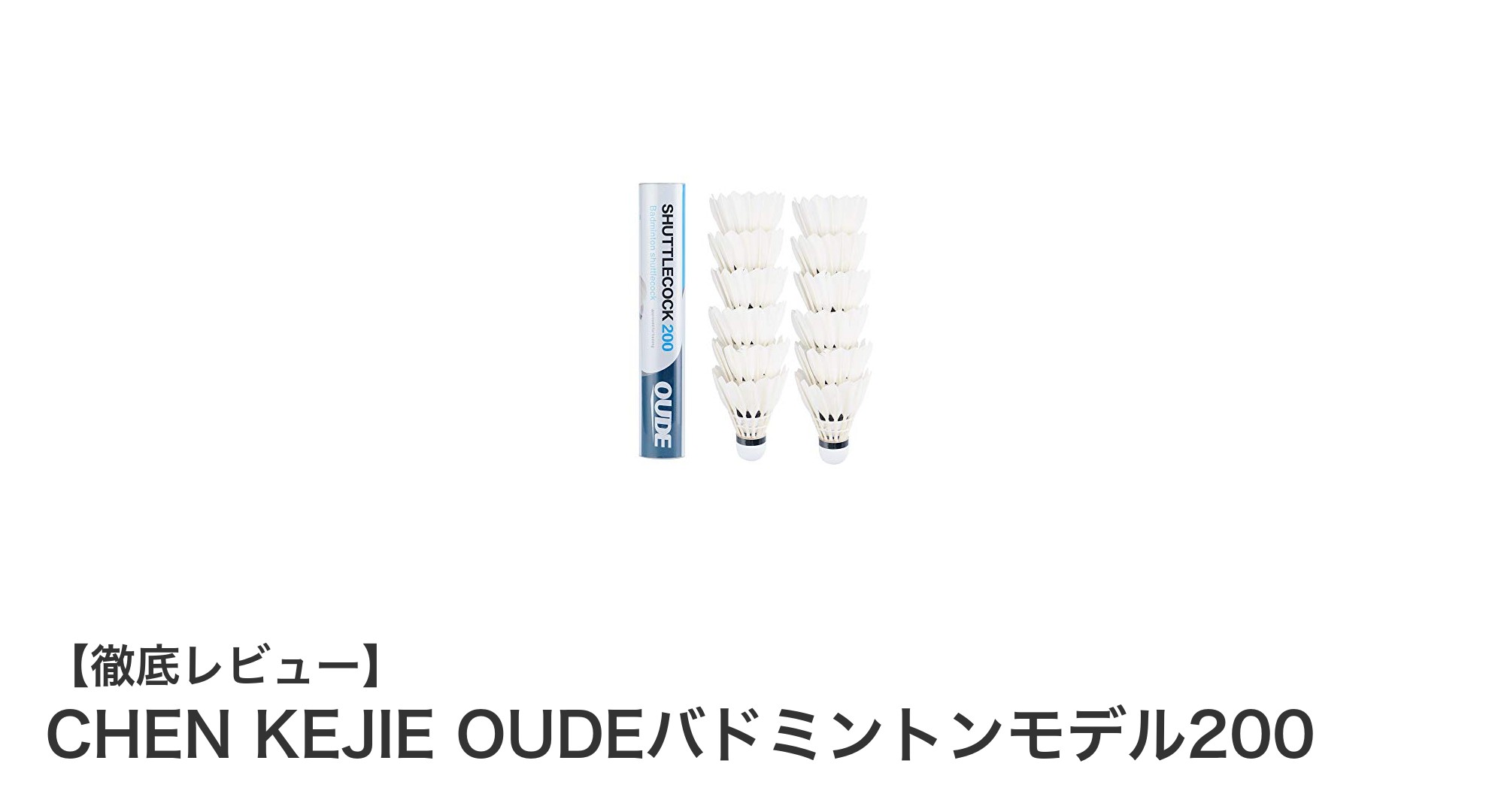 CHEN KEJIE OUDEバドミントンモデル200:耐久性と使いやすさを兼ね備えたシャトル12個セット