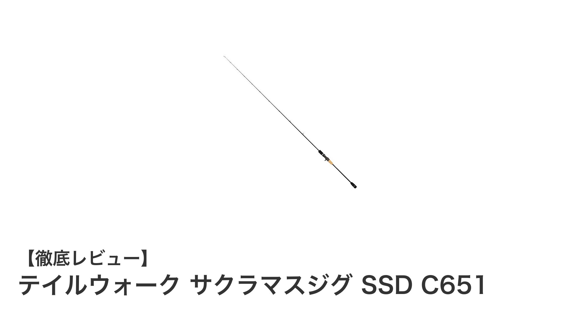 テイルウォーク サクラマスジグ SSD C651：繊細な感度と扱いやすさを追求したサクラマス専用ロッド