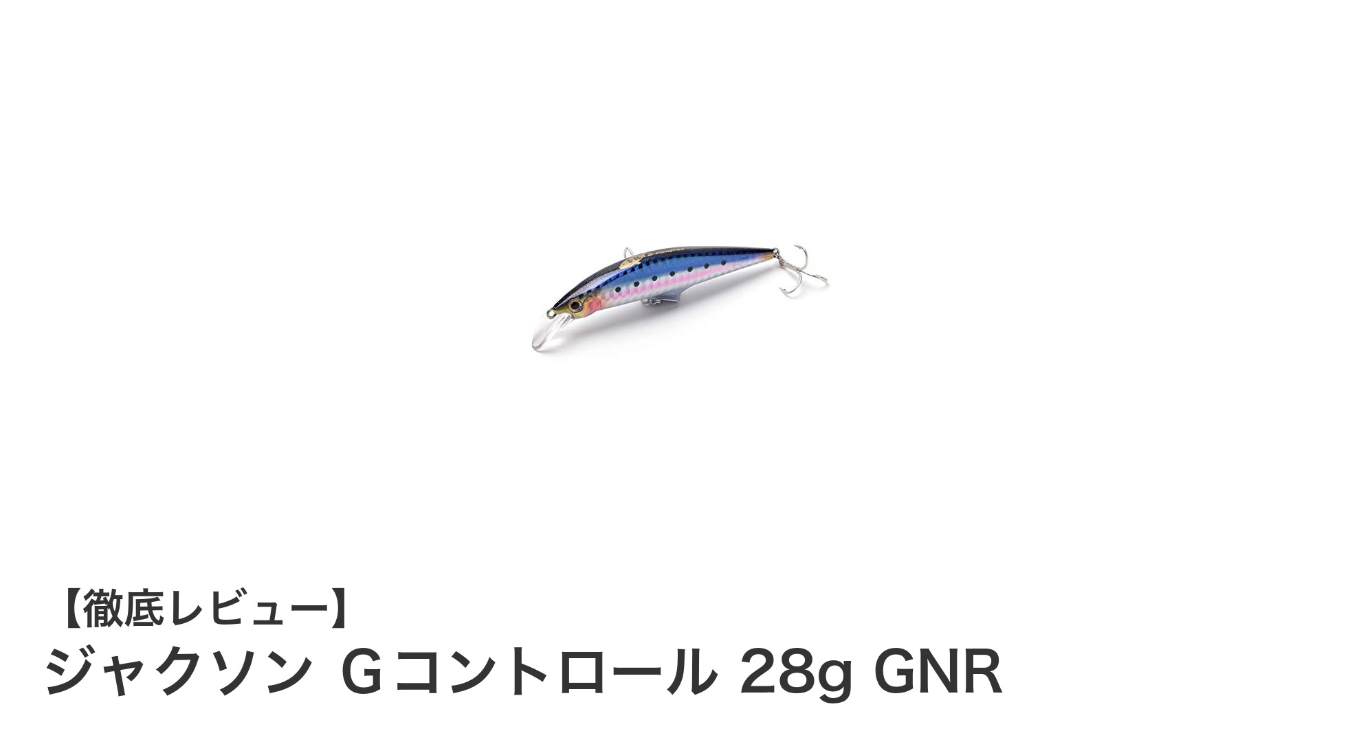 ジャクソン Ｇコントロール 28g GNR：多彩な魚種に対応するスーパーシンキングルアーの決定版
