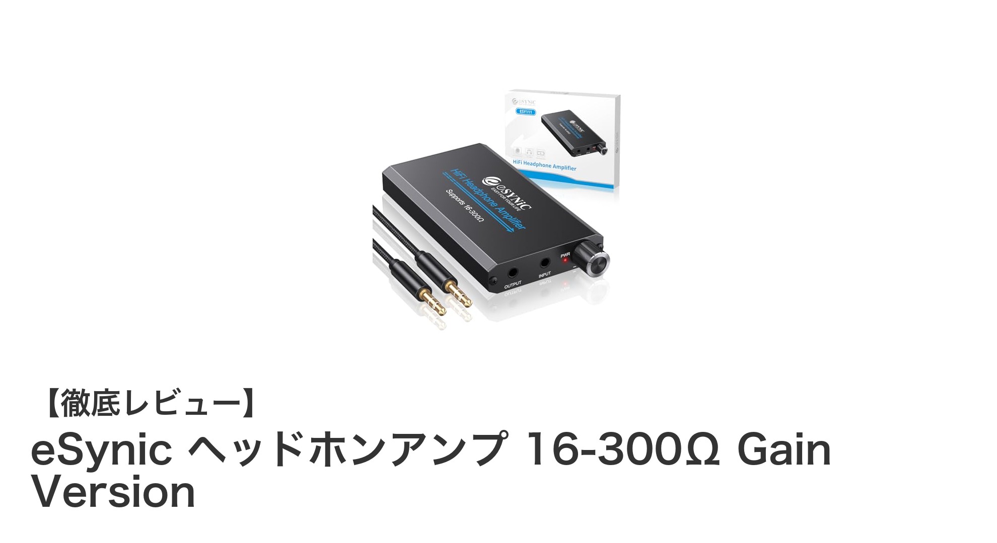 eSynic ヘッドホンアンプで広がる音楽体験！16～300Ω対応の高性能モデル