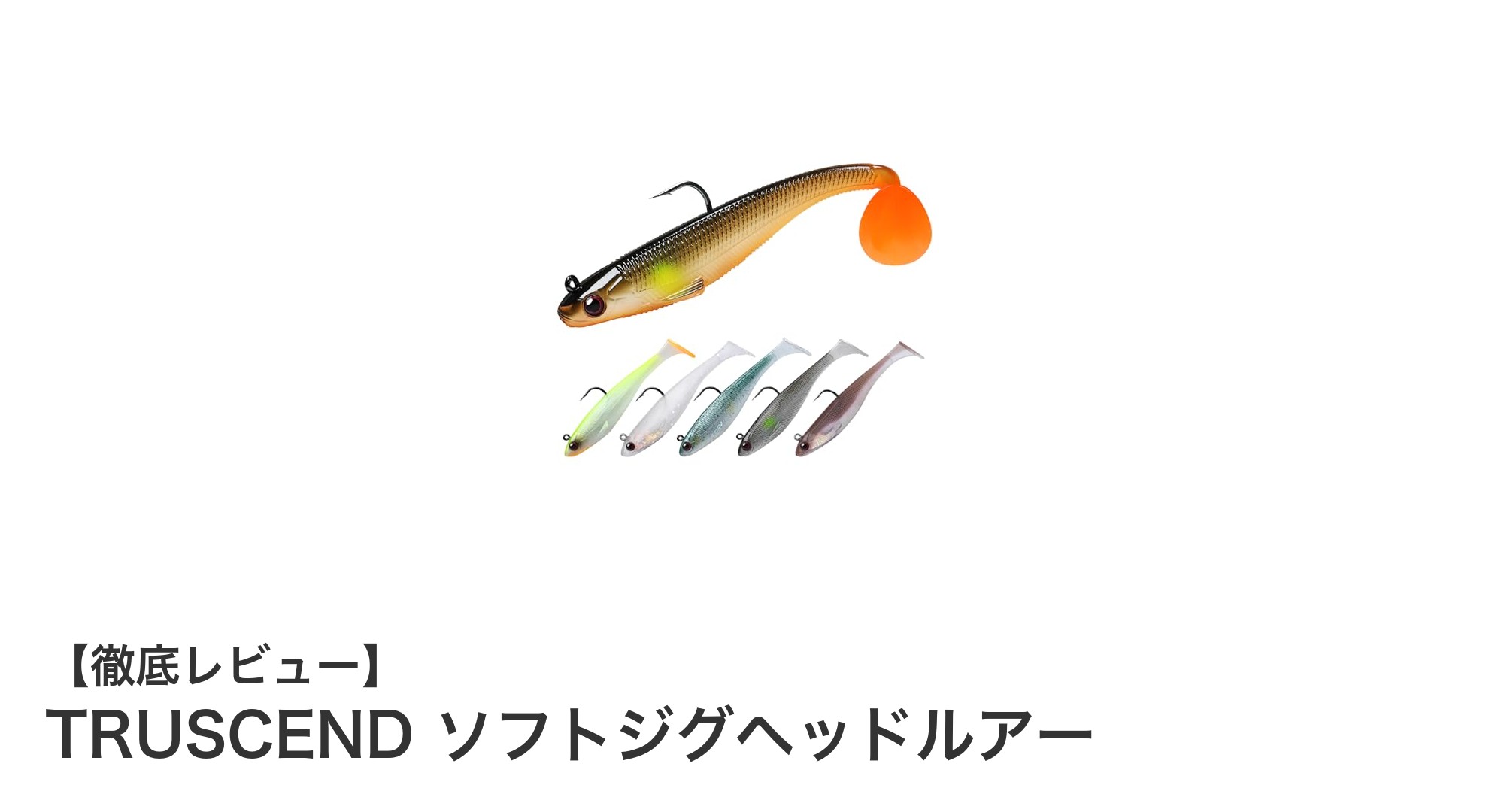 リアルな魚体と自然な動きで釣果アップ！TRUSCENDのソフトジグヘッドルアー徹底解説