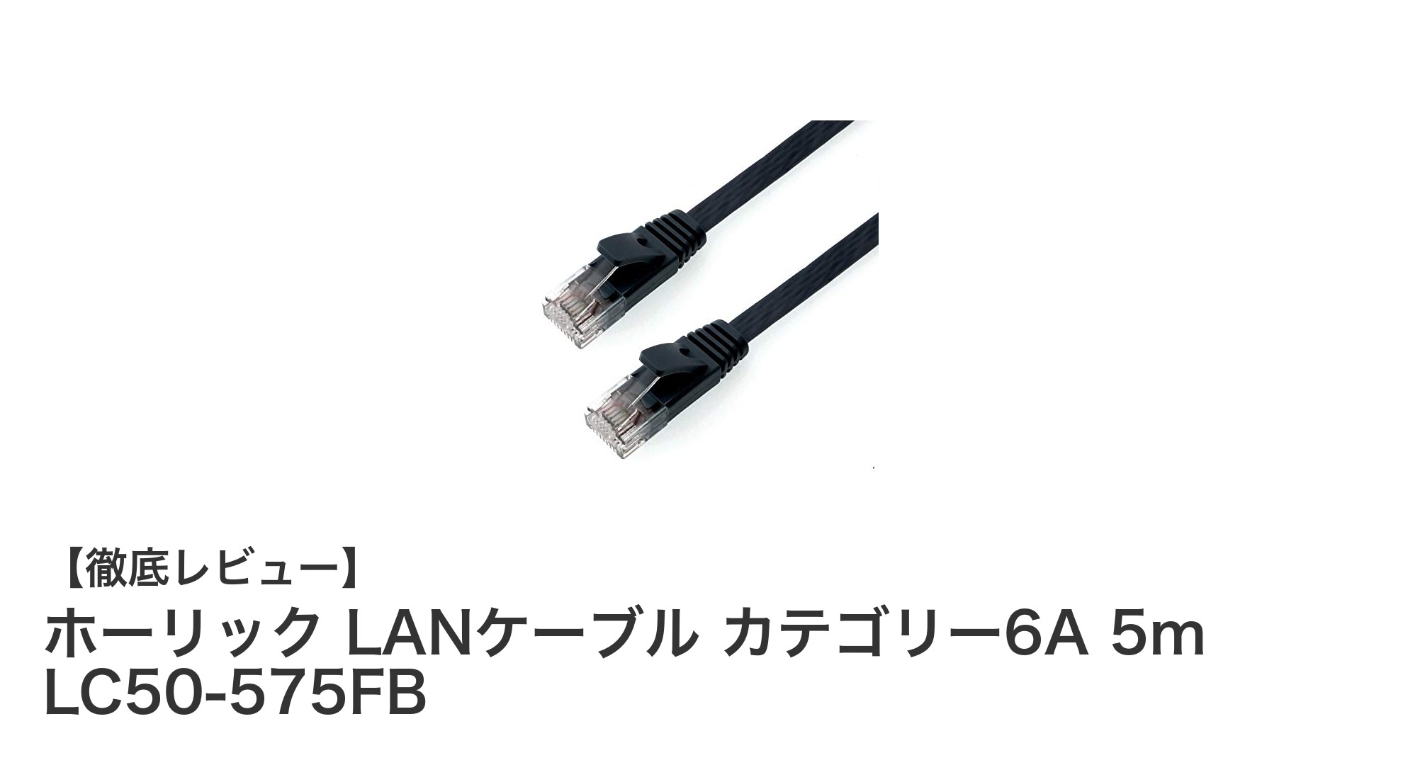 高速通信と使いやすさを両立！ホーリック LANケーブル カテゴリー6A 5mの魅力を徹底解説