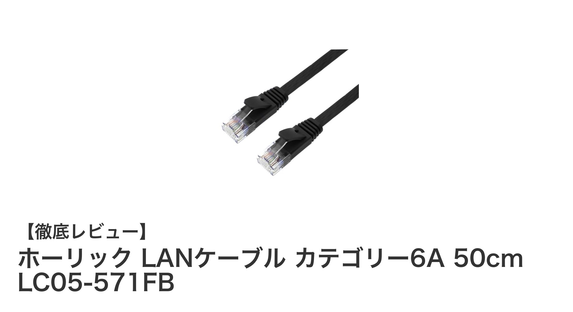 ホーリック LANケーブル カテゴリー6A 50cmで快適高速ネットワークを実現！