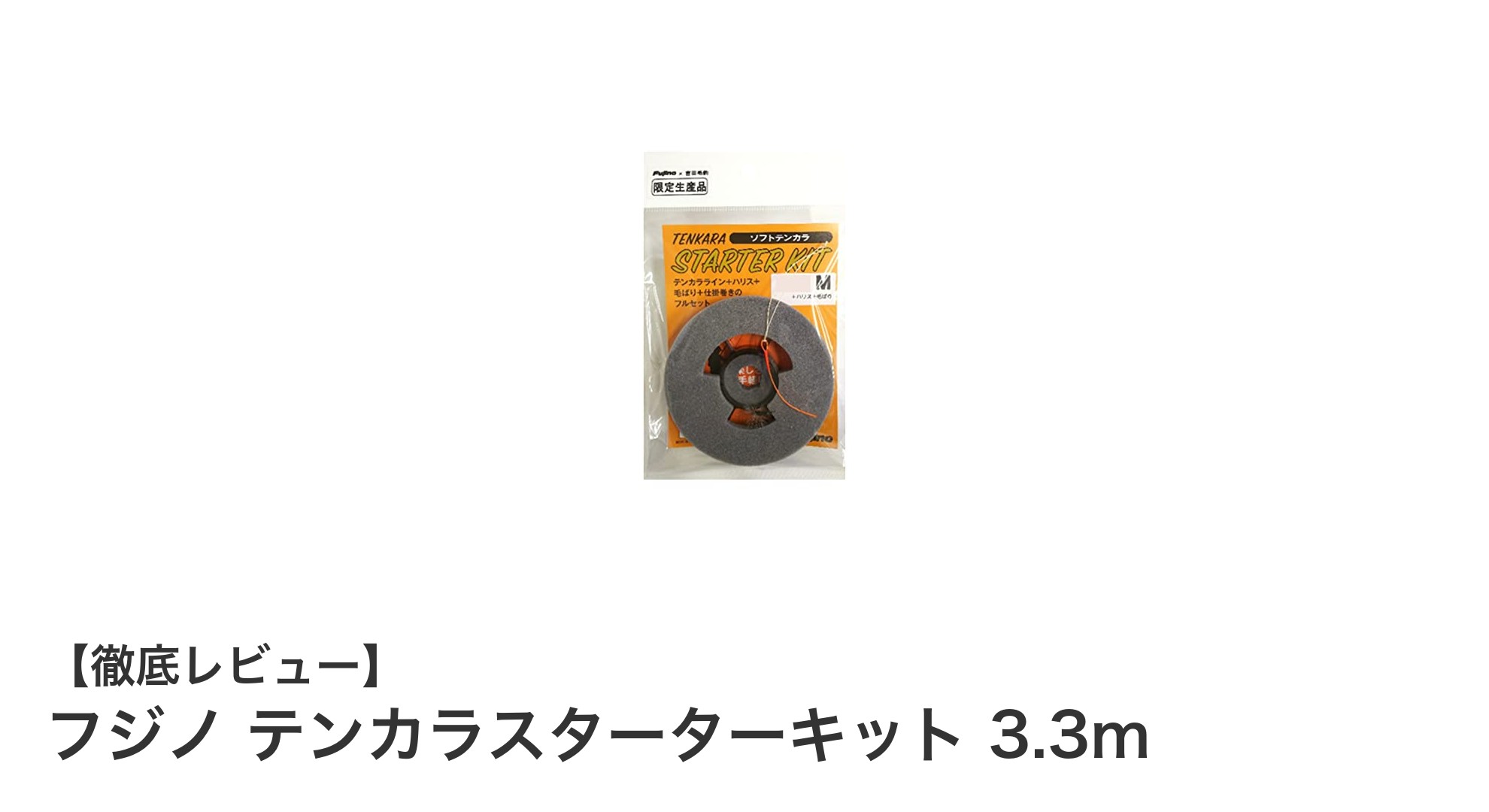 初心者に最適！フジノ テンカラスターターキット 3.3ｍで手軽にテンカラ釣りデビュー