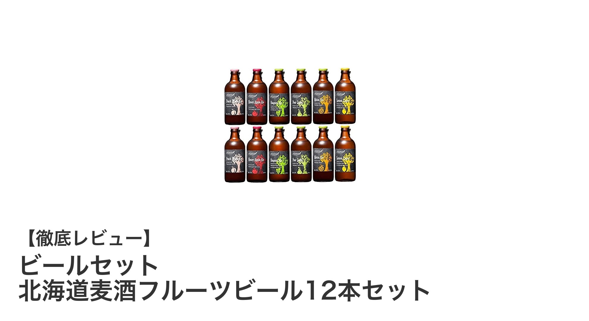 北海道産フルーツを贅沢に楽しむ！北海道麦酒フルーツビール12本セットの魅力