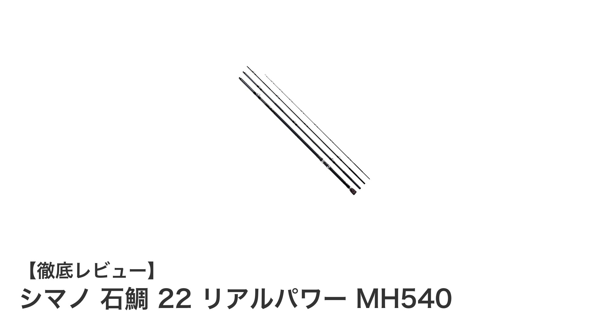 シマノ 石鯛 22 リアルパワー MH540で究極の石鯛釣り体験を！