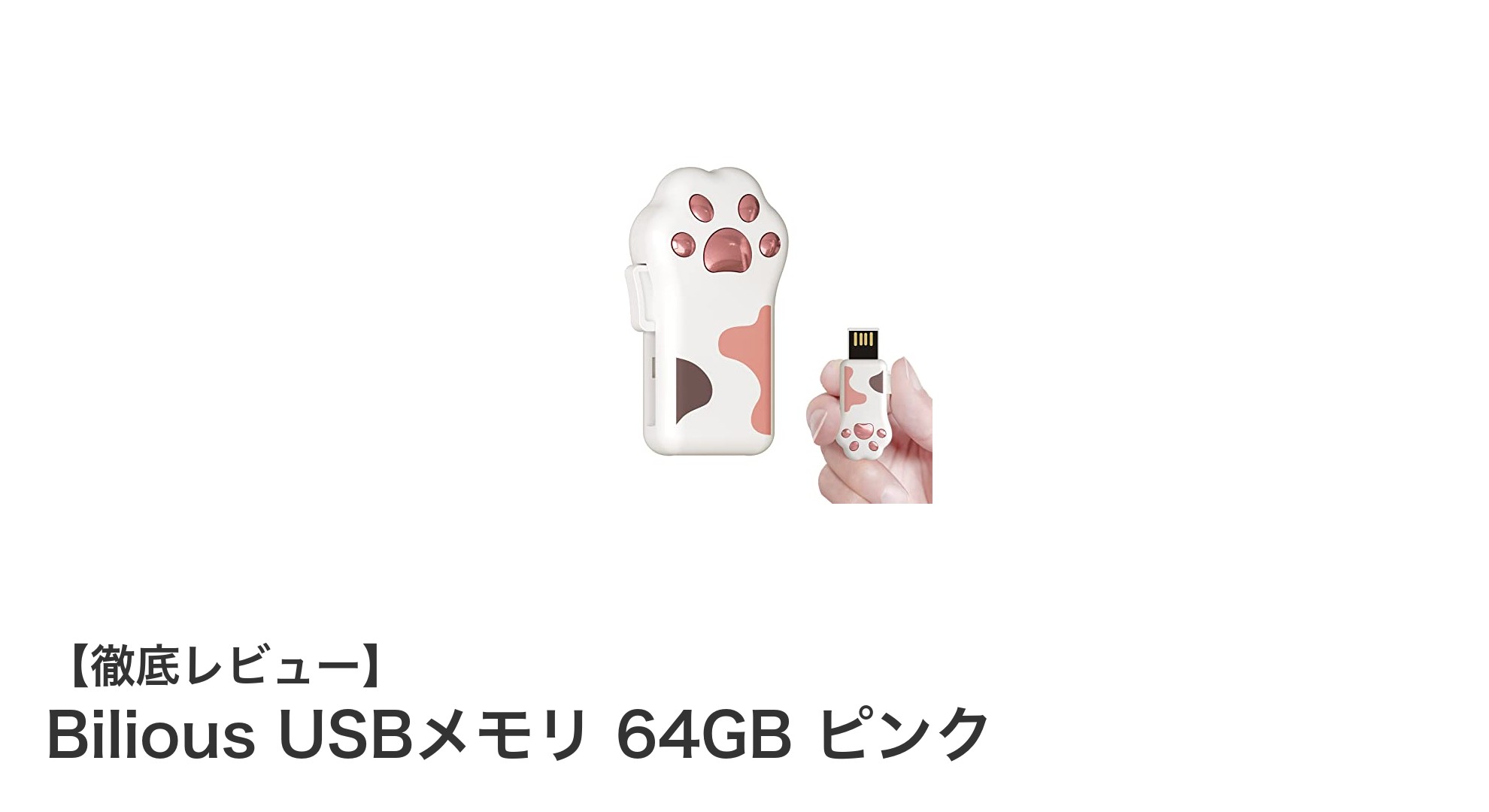猫好き必見!可愛くて頑丈なBilious USBメモリ64GBピンクレビュー