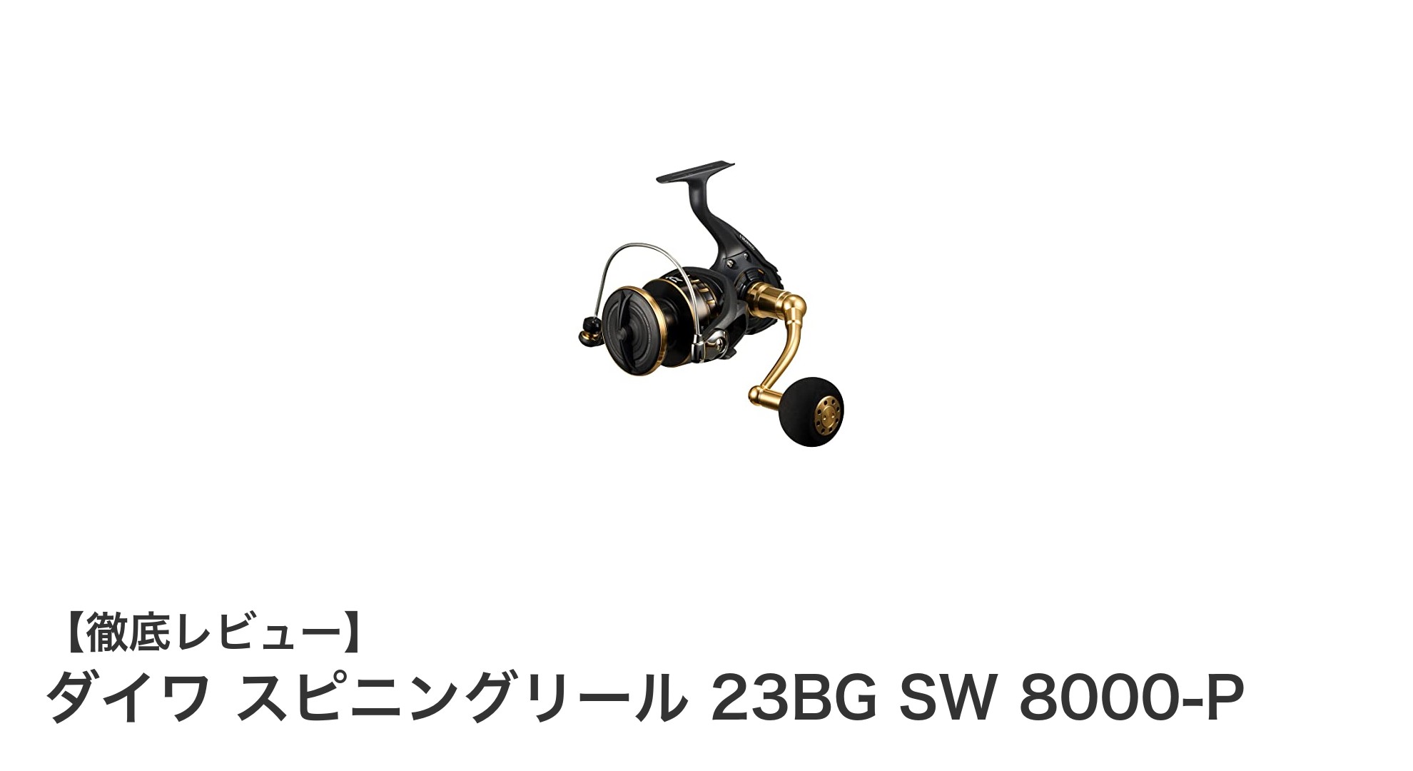 ダイワ 23BG SW 8000-P：海釣りに最適な強靭スピニングリールの決定版