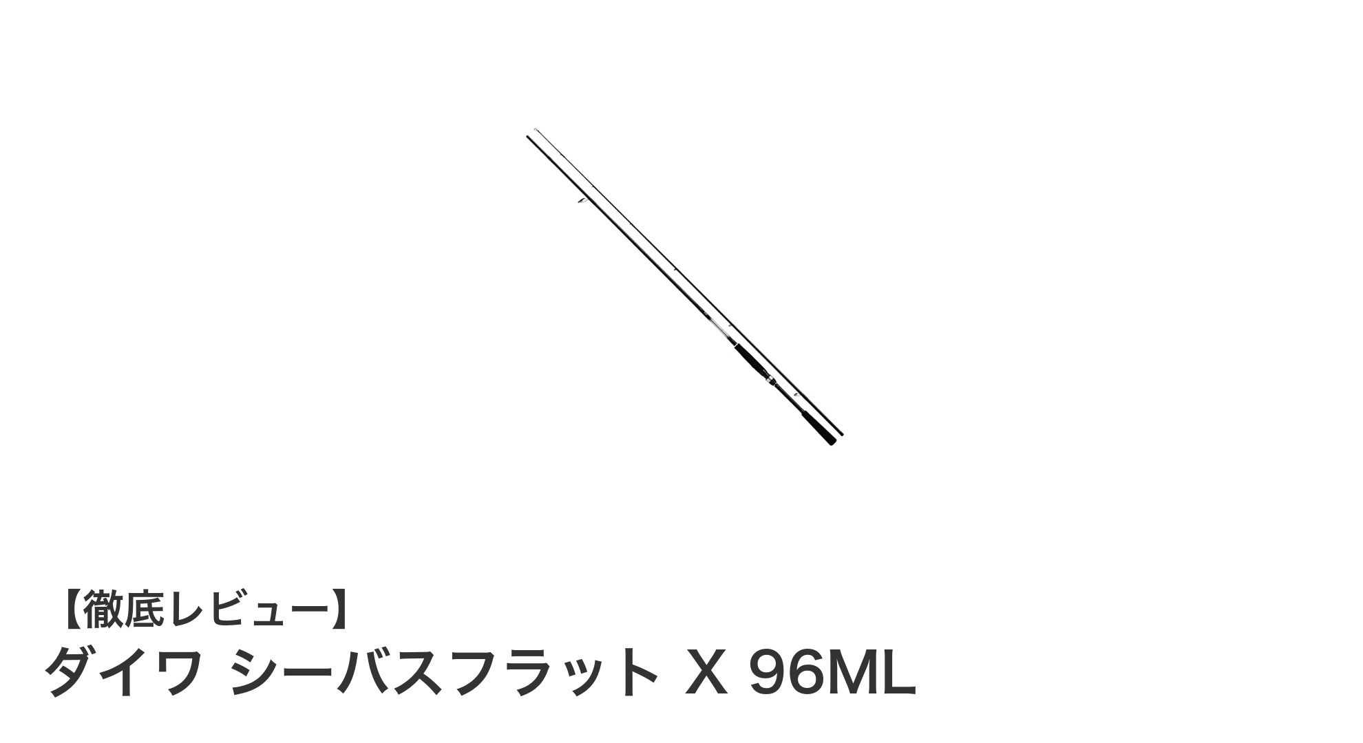 軽量パワフルなシーバスロッド！ダイワ シーバスフラット X 96MLの魅力徹底解説