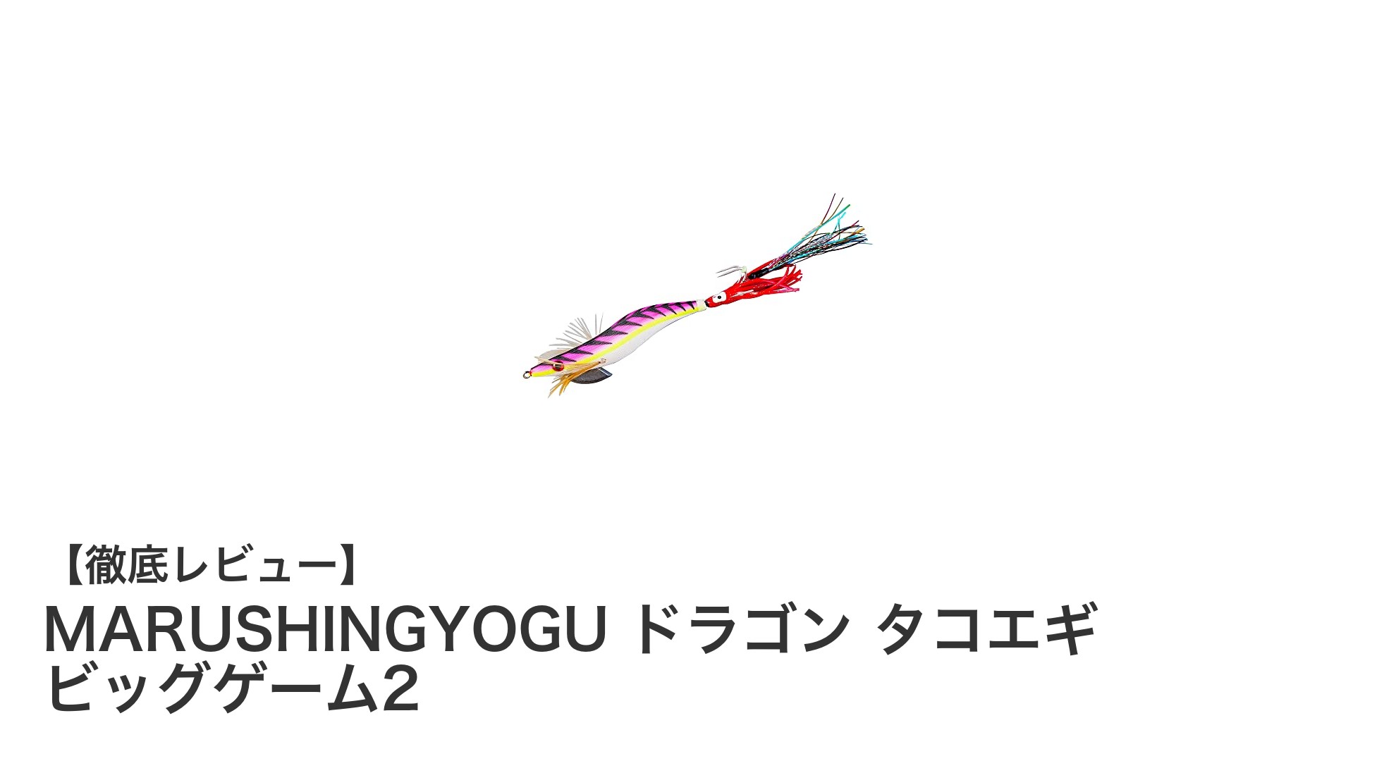 MARUSHINGYOGUのドラゴン タコエギ ビッグゲーム2で手軽にタコ釣りを楽しもう！