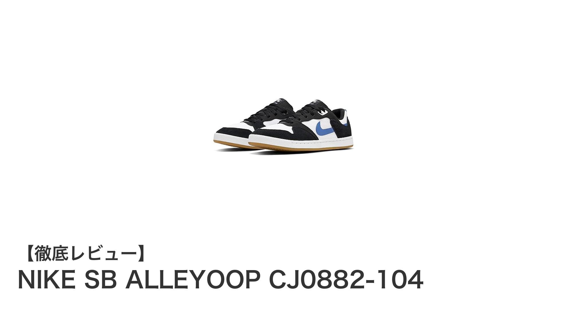 NIKE SB ALLEYOOP CJ0882-104:落ち着いたデザインと快適さを両立したスニーカー