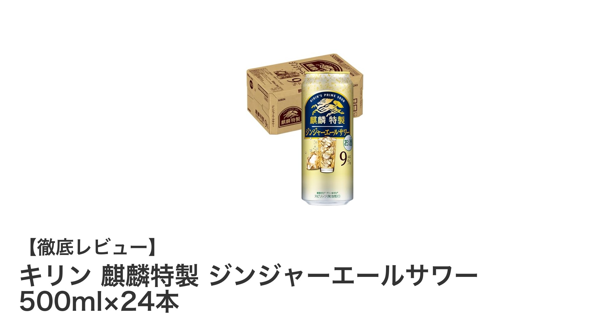 爽快な味わいで楽しむキリン特製ジンジャーエールサワー24本セット！
