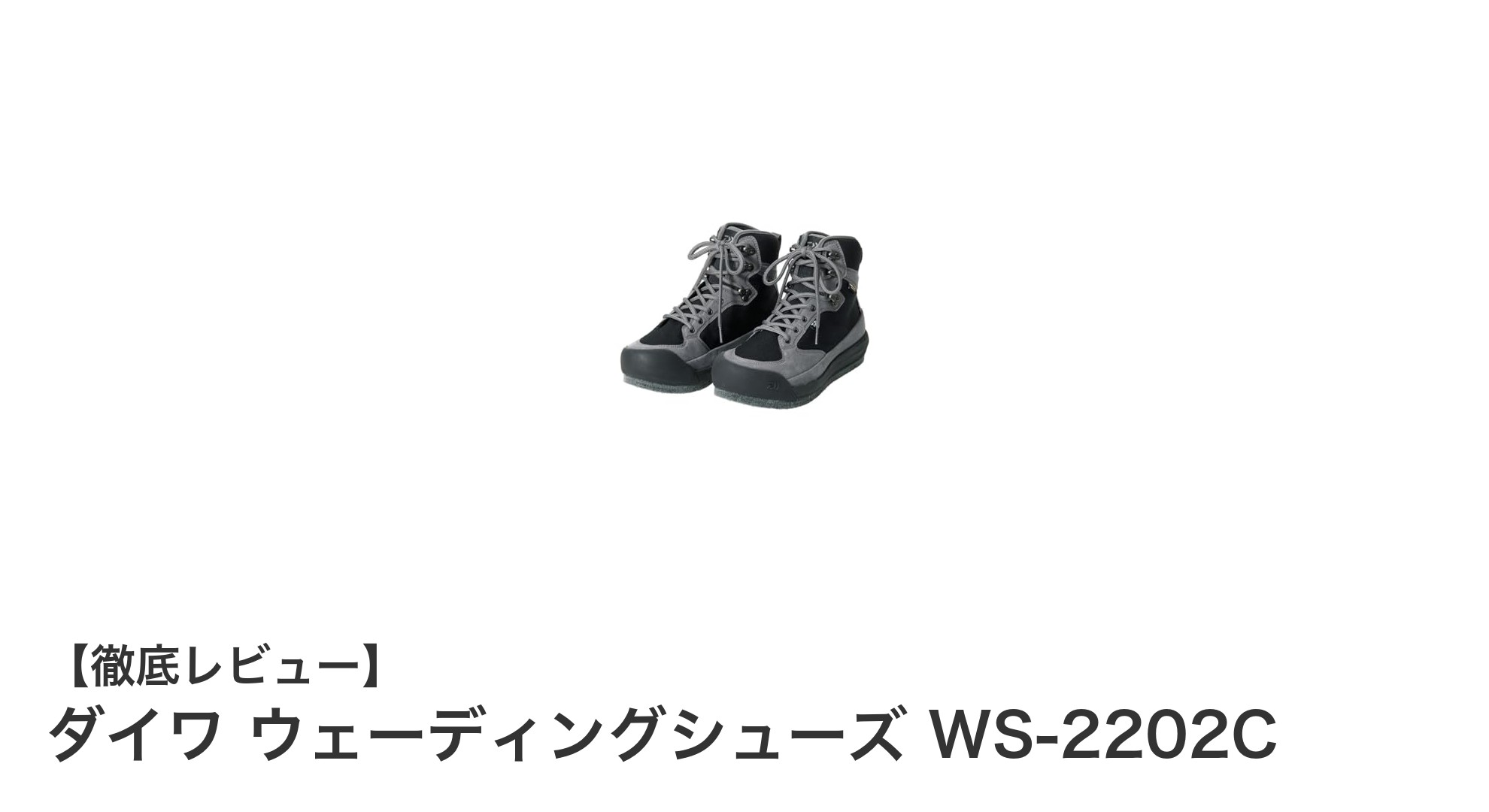 釣り場での安定性を追求したダイワのウェーディングシューズ WS-2202Cレビュー