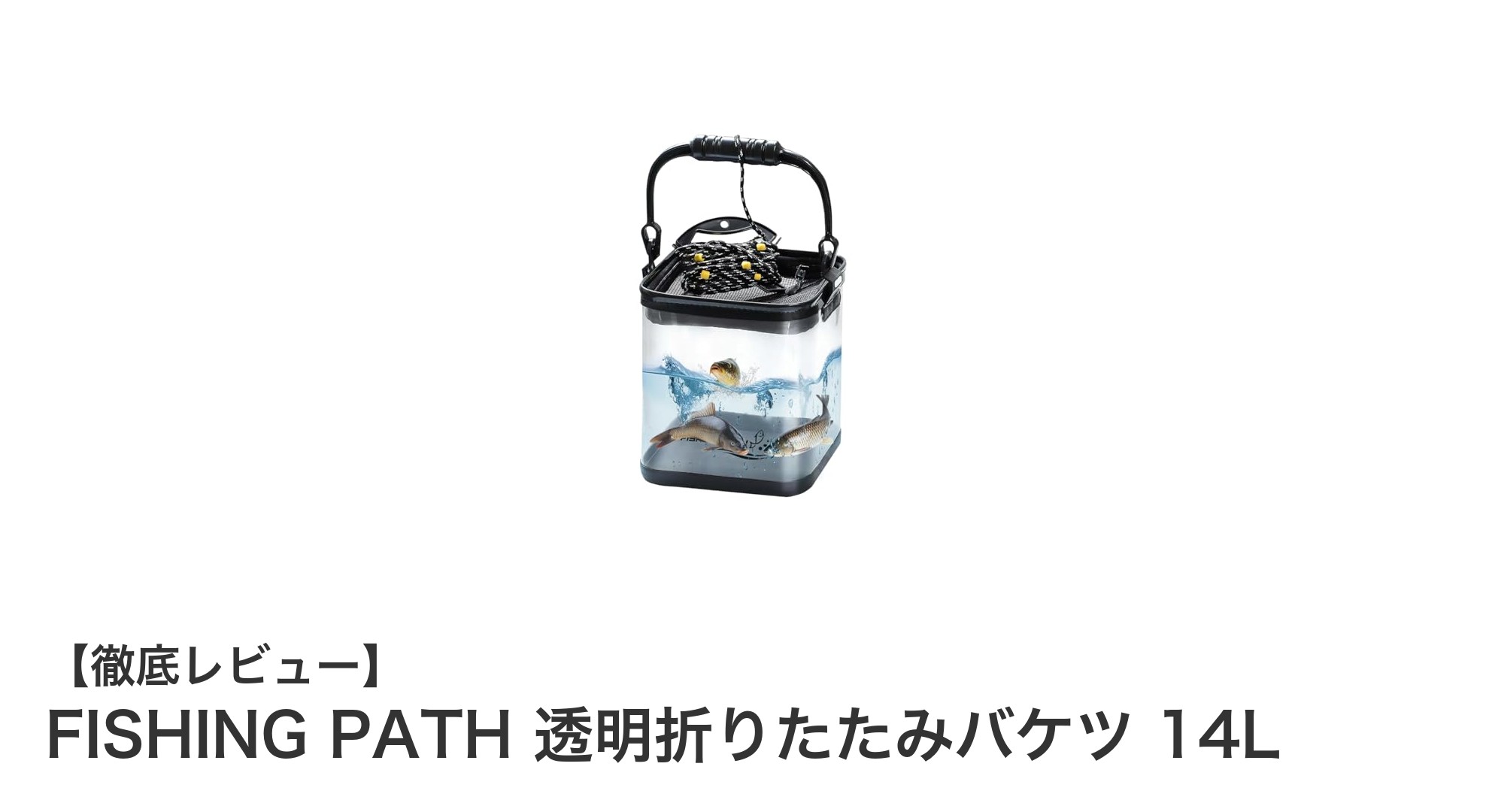 使いやすさ抜群！FISHING PATHの透明折りたたみバケツで快適フィッシング体験