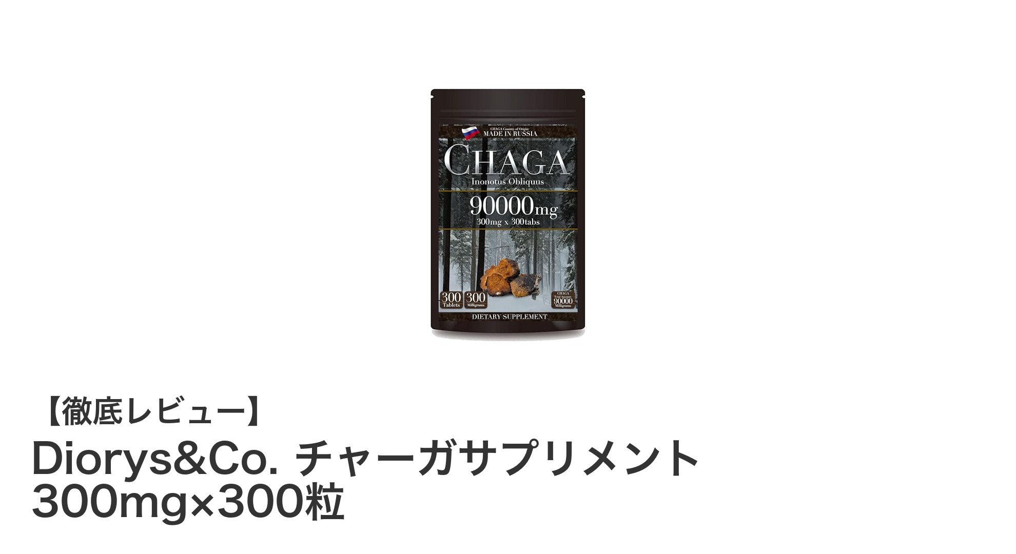 高品質ロシア産チャーガ配合！Diorys&Co.のチャーガサプリメントで毎日の健康をサポート