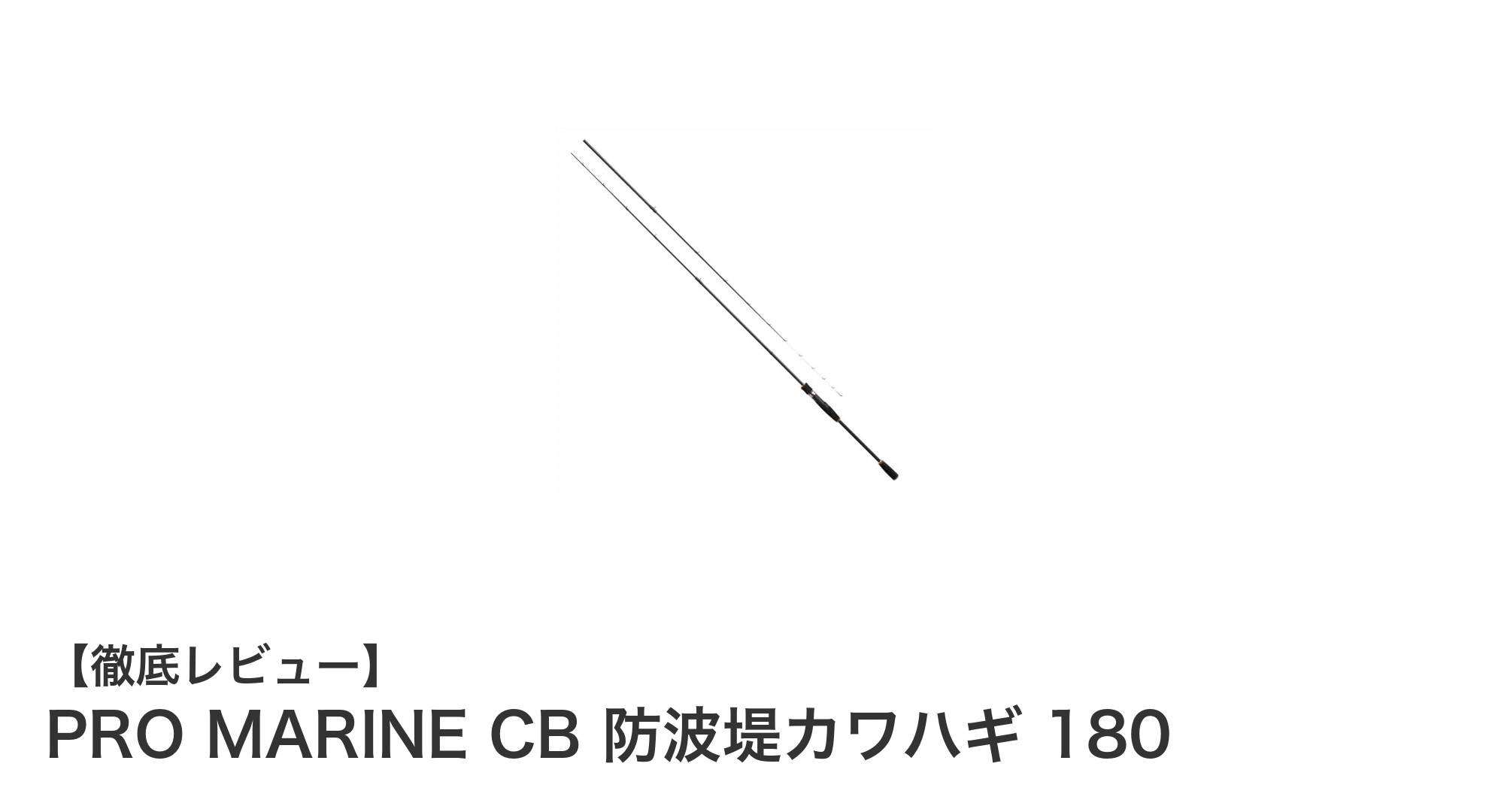 初心者に最適!PRO MARINE CB 防波堤カワハギ 180の魅力徹底解説