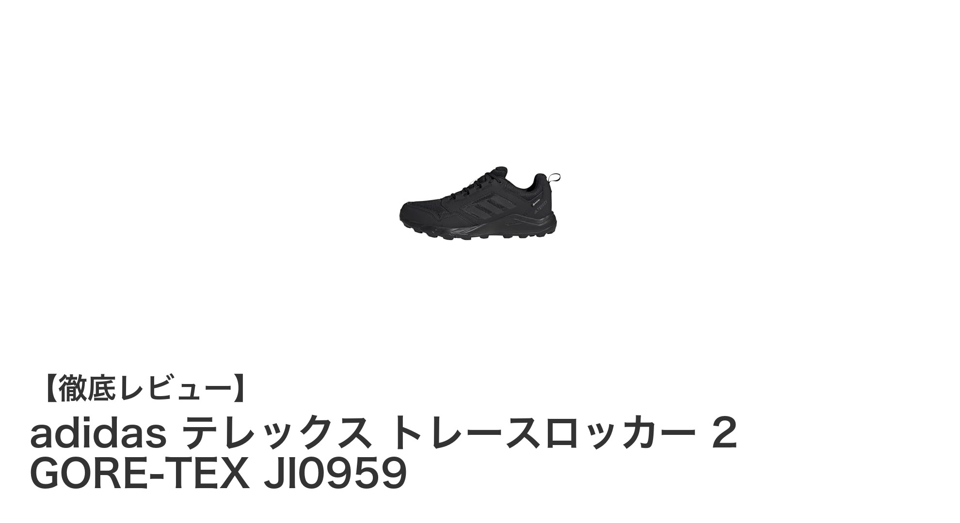 adidas テレックス トレースロッカー 2 GORE-TEXで快適トレイルランニングを実現