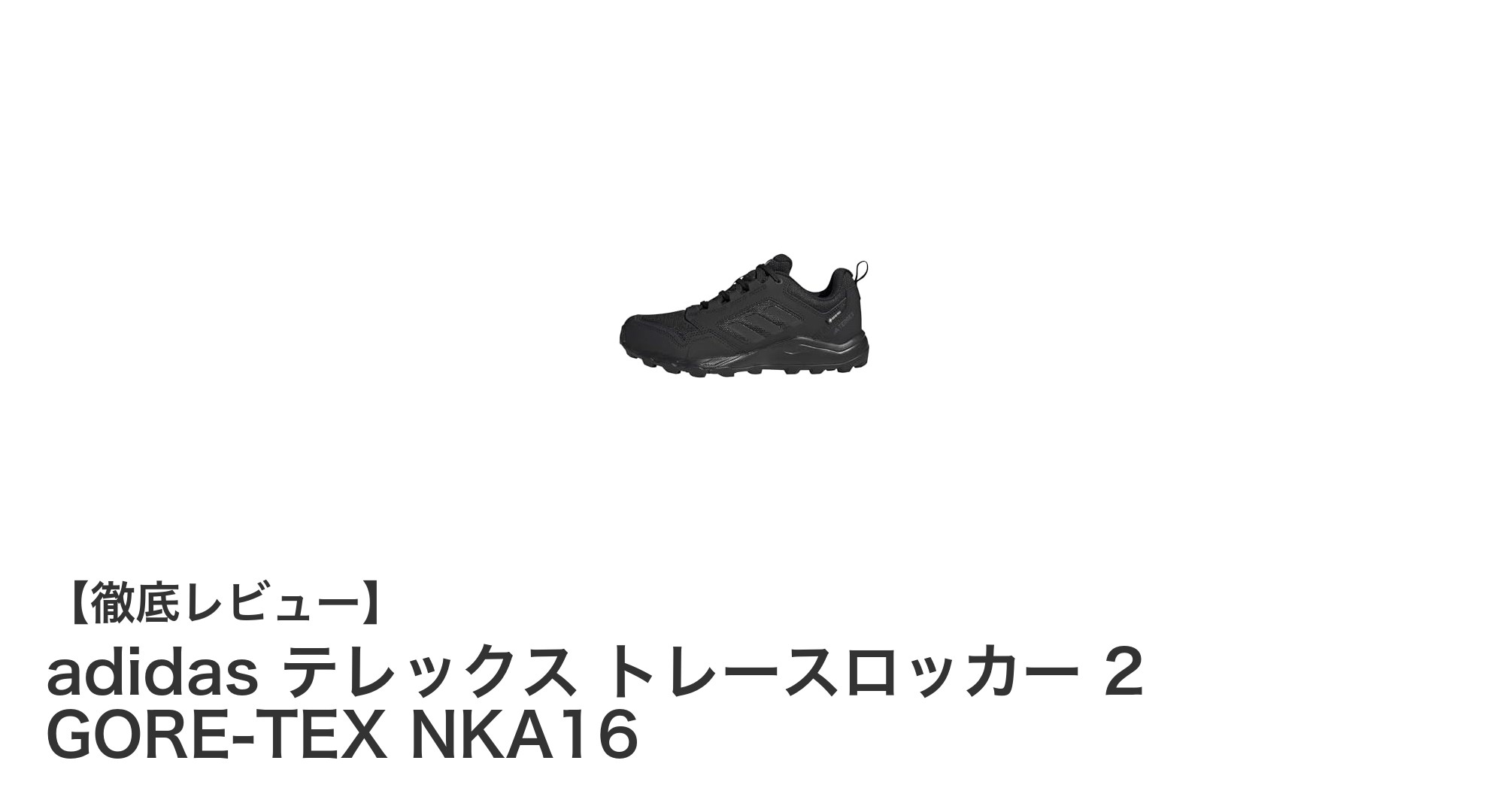 adidas テレックス トレースロッカー 2 GORE-TEX NKA16で快適トレイルランニングを実現！