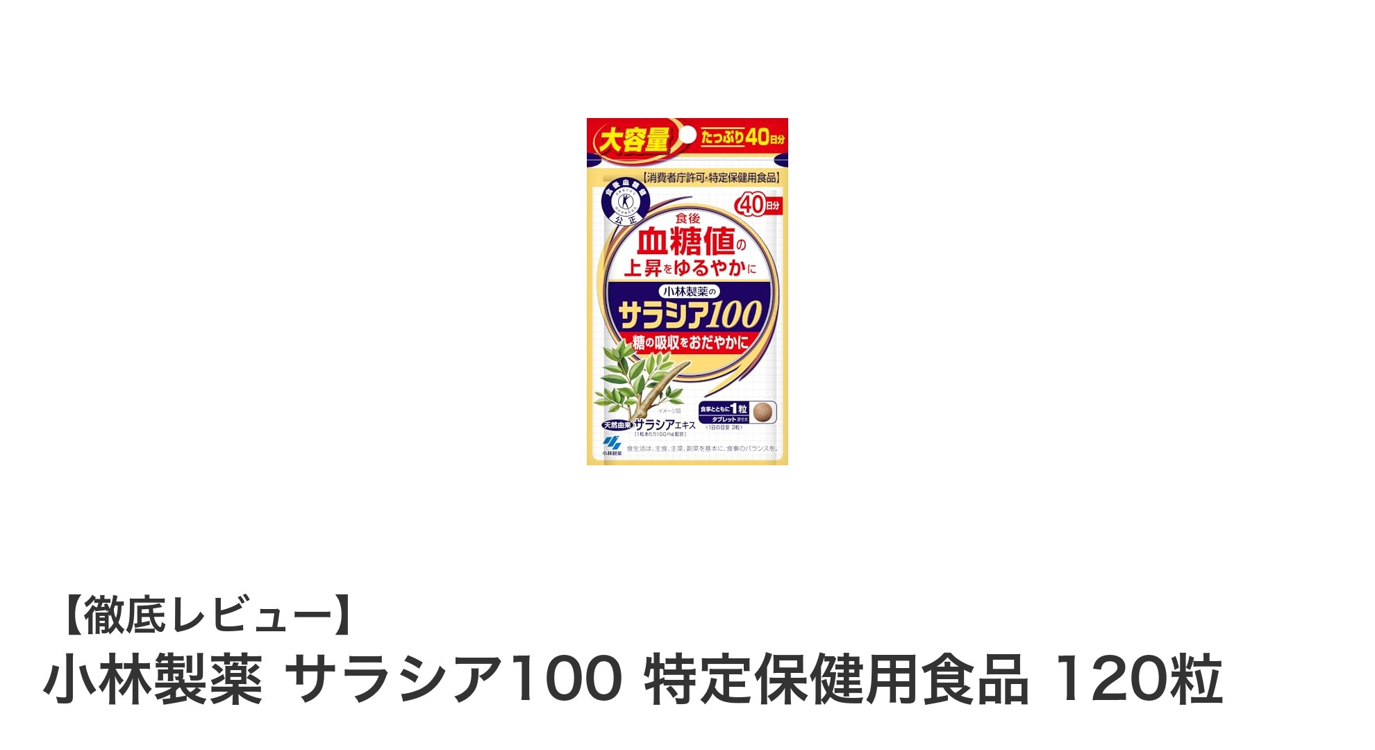 小林製薬のサラシア100で食後の血糖値対策を手軽に始めよう!