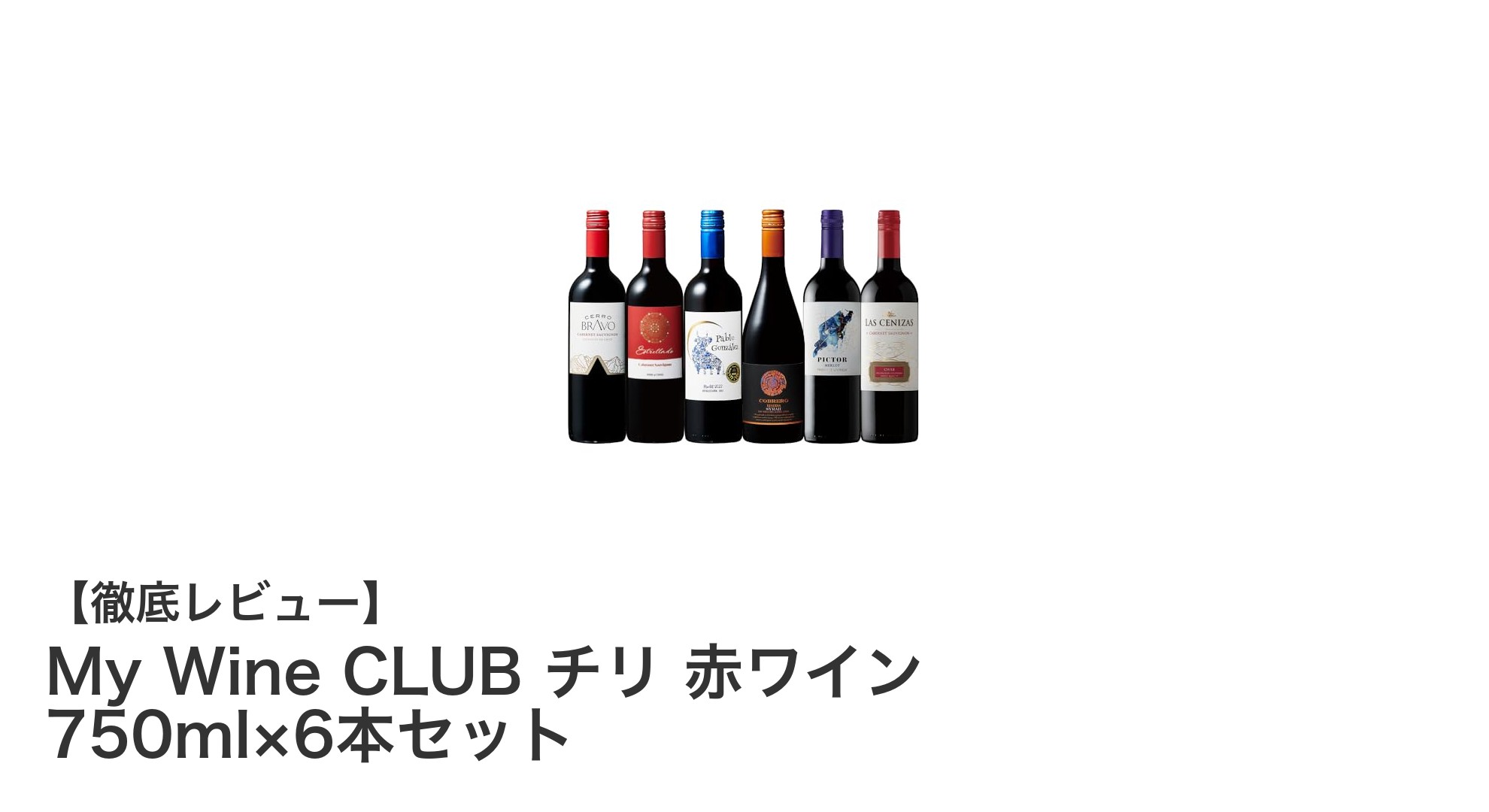 多彩な味わいを楽しむ！My Wine CLUBのチリ産赤ワイン6本セットレビュー