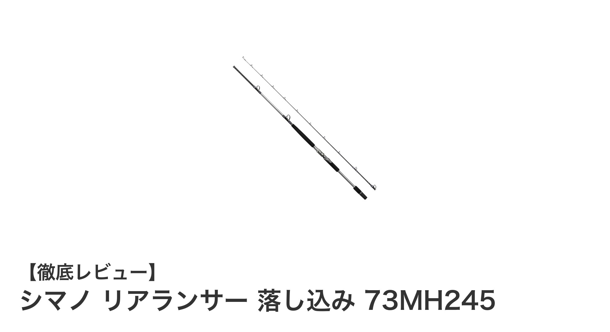 使いやすさと耐久性を兼ね備えた船竿「シマノ リアランサー 落し込み 73MH245」レビュー