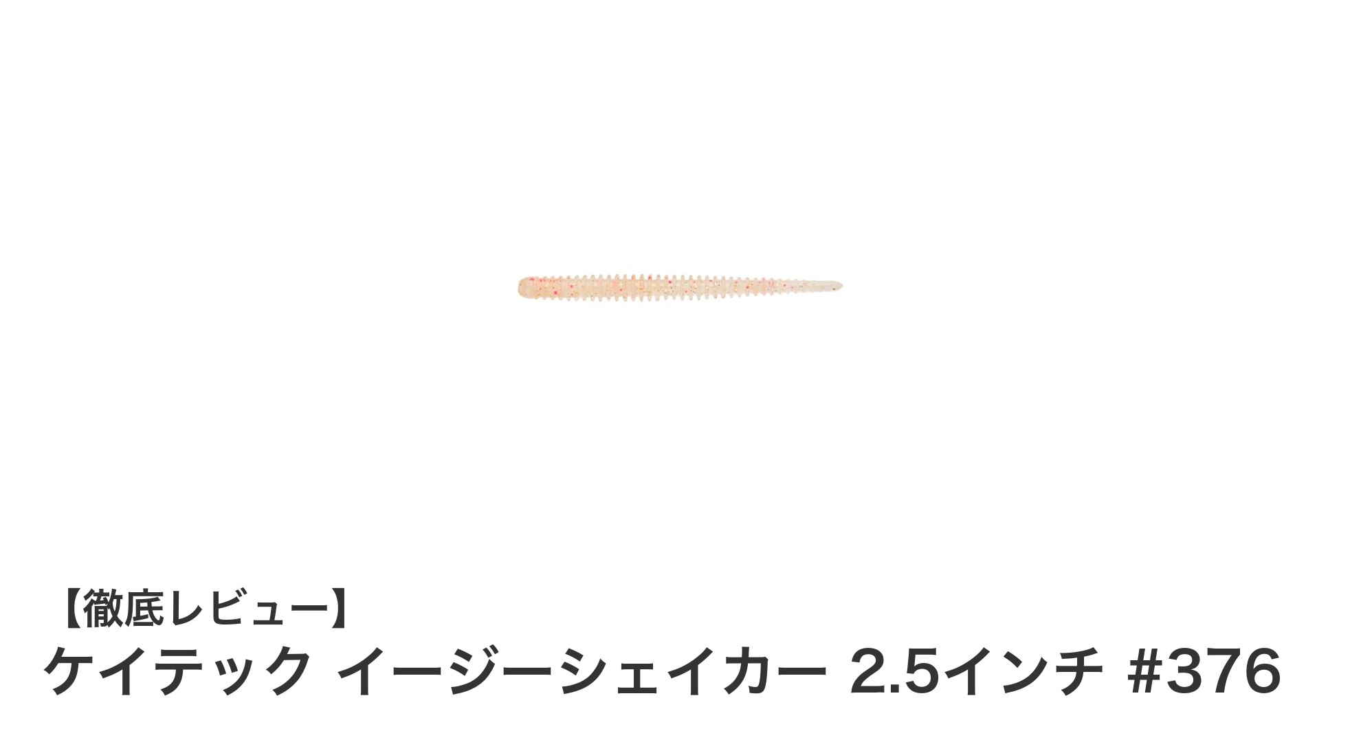 ケイテック イージーシェイカー 2.5インチ #376で狙う！繊細な動きが魅力の日本製ソフトルアーセット