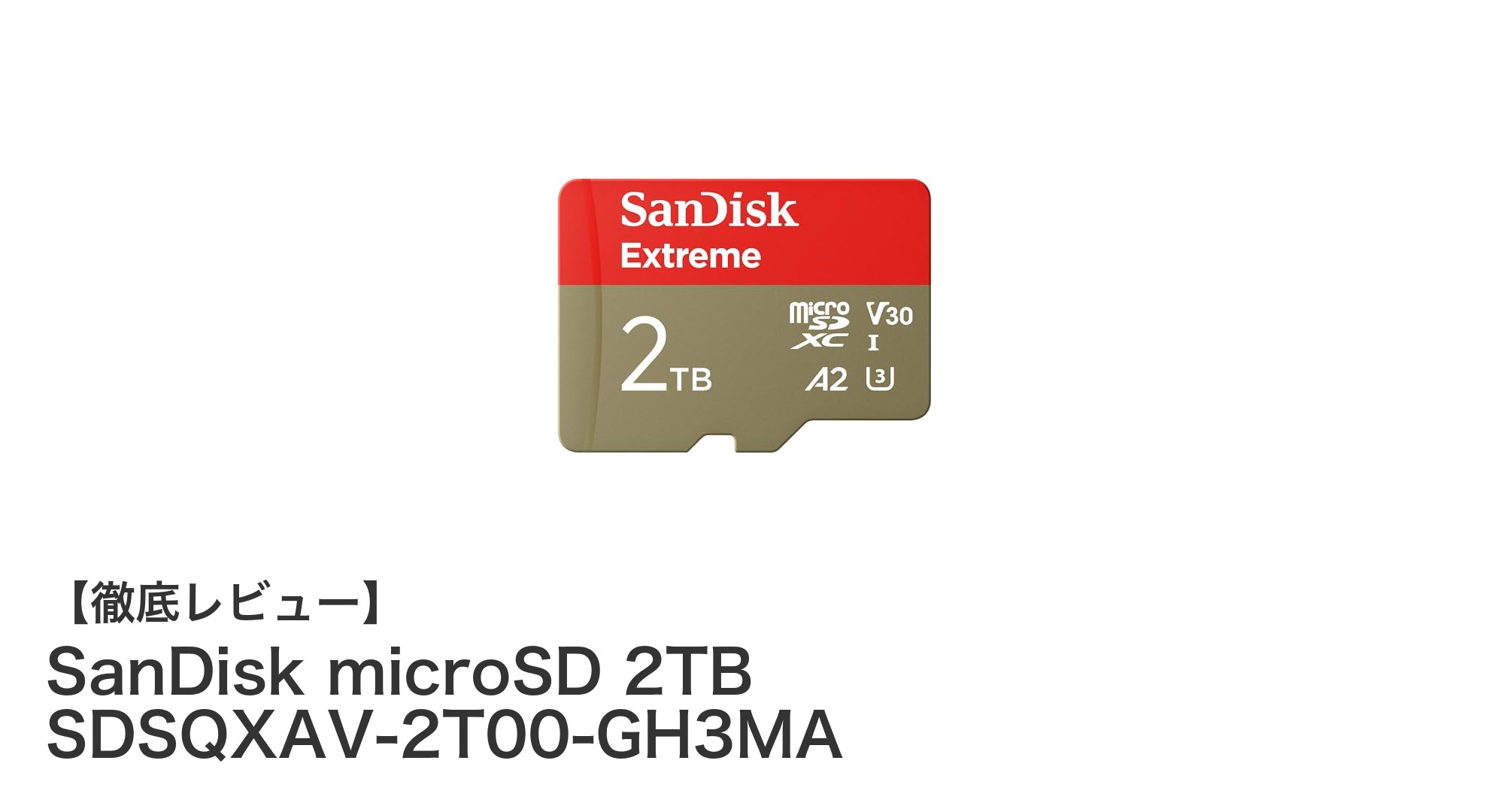 大容量2TB!SanDisk microSDカードで4K・5K映像を快適に保存しよう
