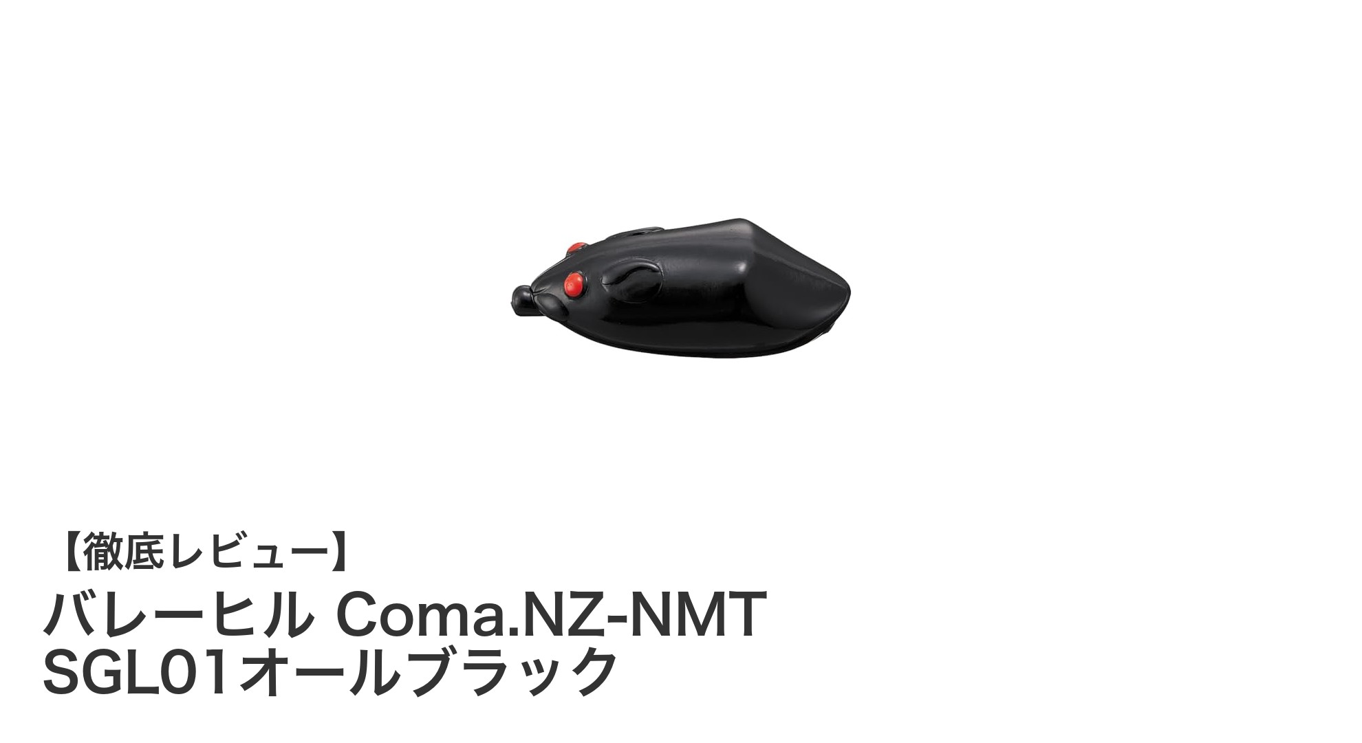バレーヒルComa.NZ-NMT SGL01オールブラック：ナイトゲームに最適な軽量コンパクトルアー