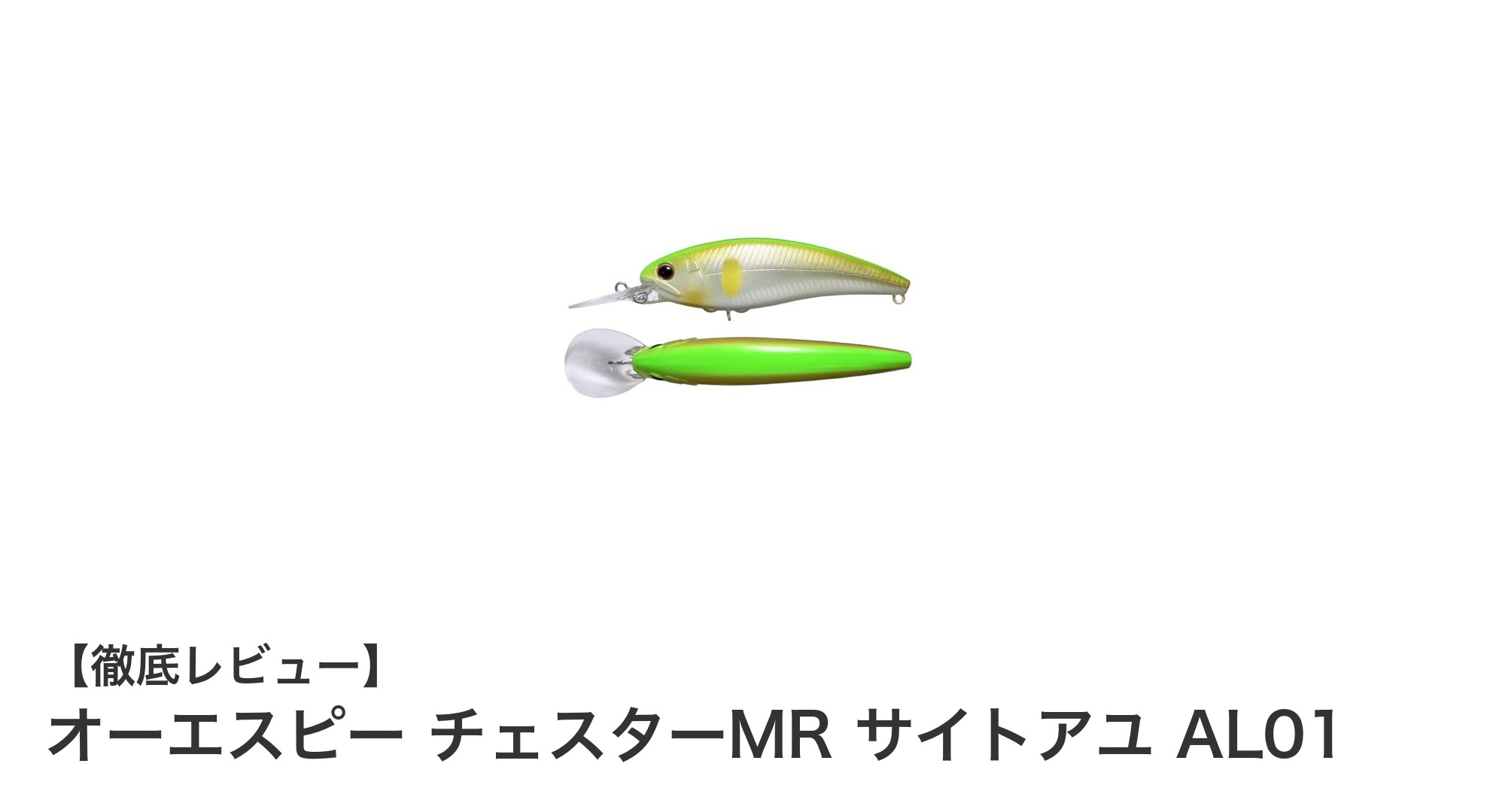 オーエスピー チェスターMR サイトアユ AL01で狙う！安定浮力のアユルアーの魅力