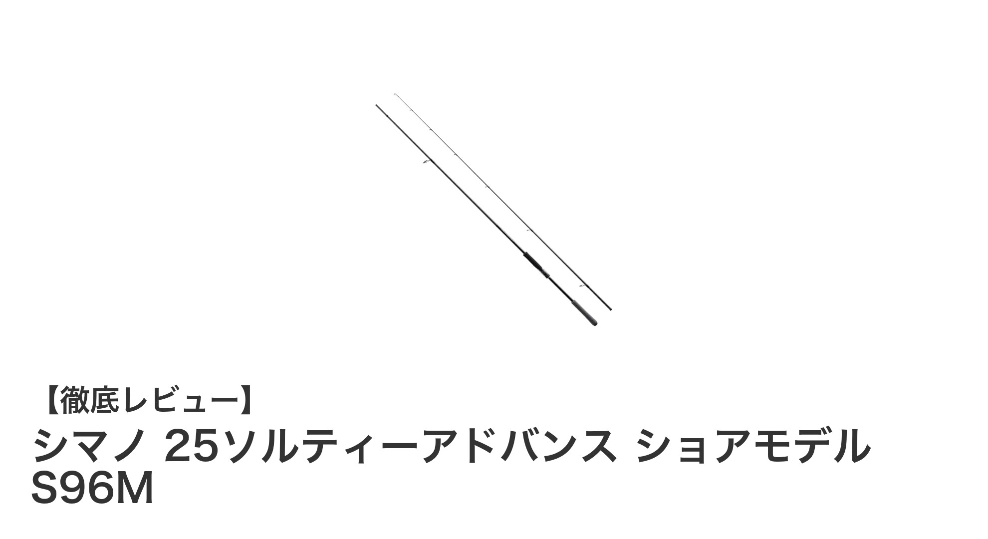 シマノ 25ソルティーアドバンス ショアモデル S96Mで楽しむシーバス釣りの新境地