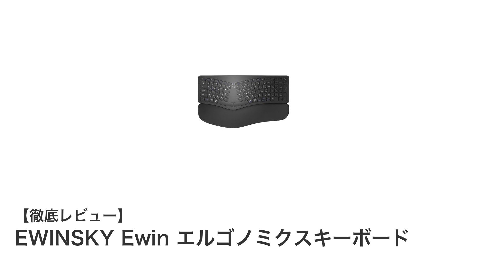 疲れにくさと使いやすさを両立!EWINSKY Ewinのエルゴノミクスキーボード徹底レビュー