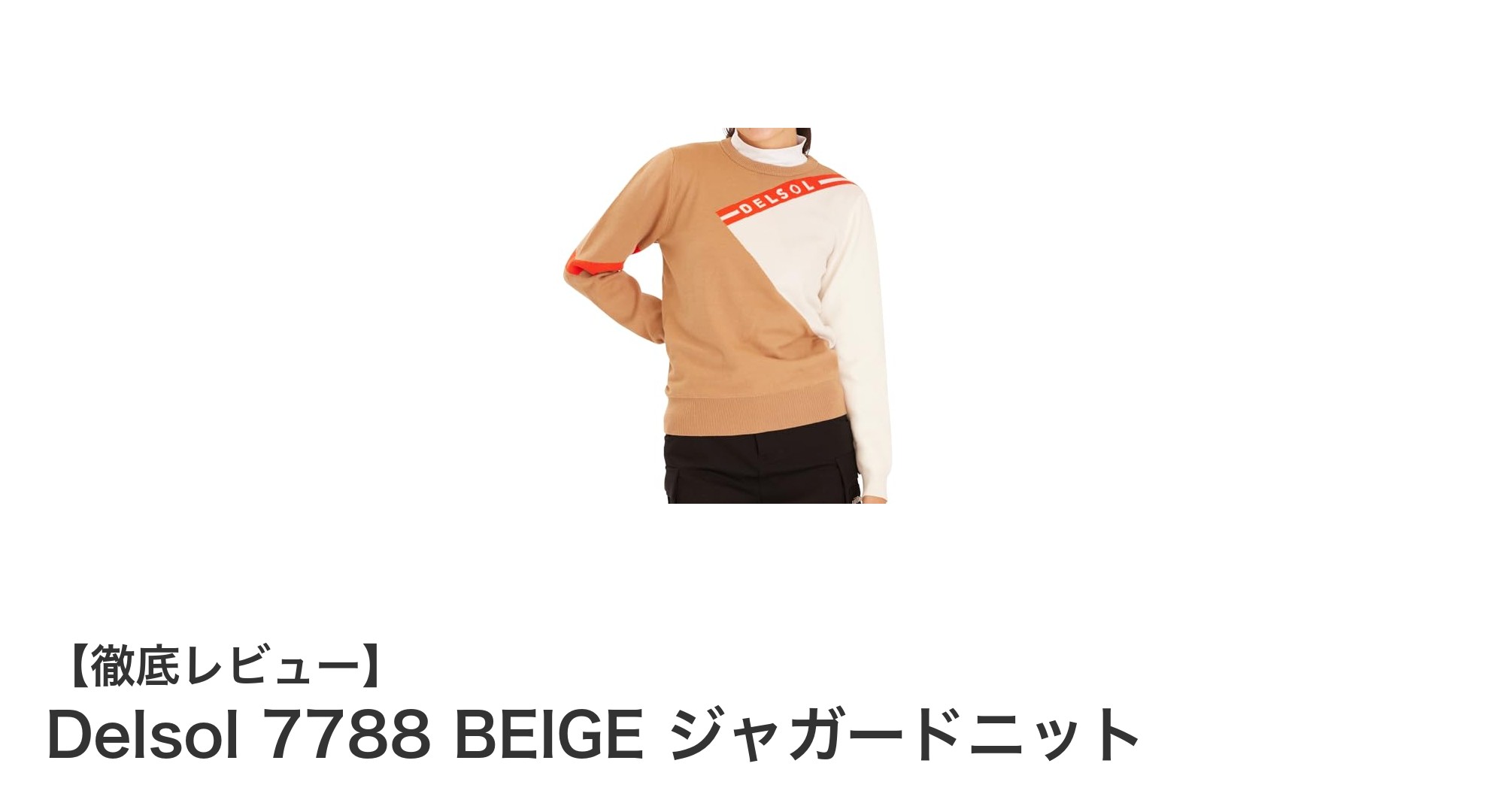 快適さと防寒性を兼ね備えたDelsol 7788 BEIGE ジャガードニットの魅力