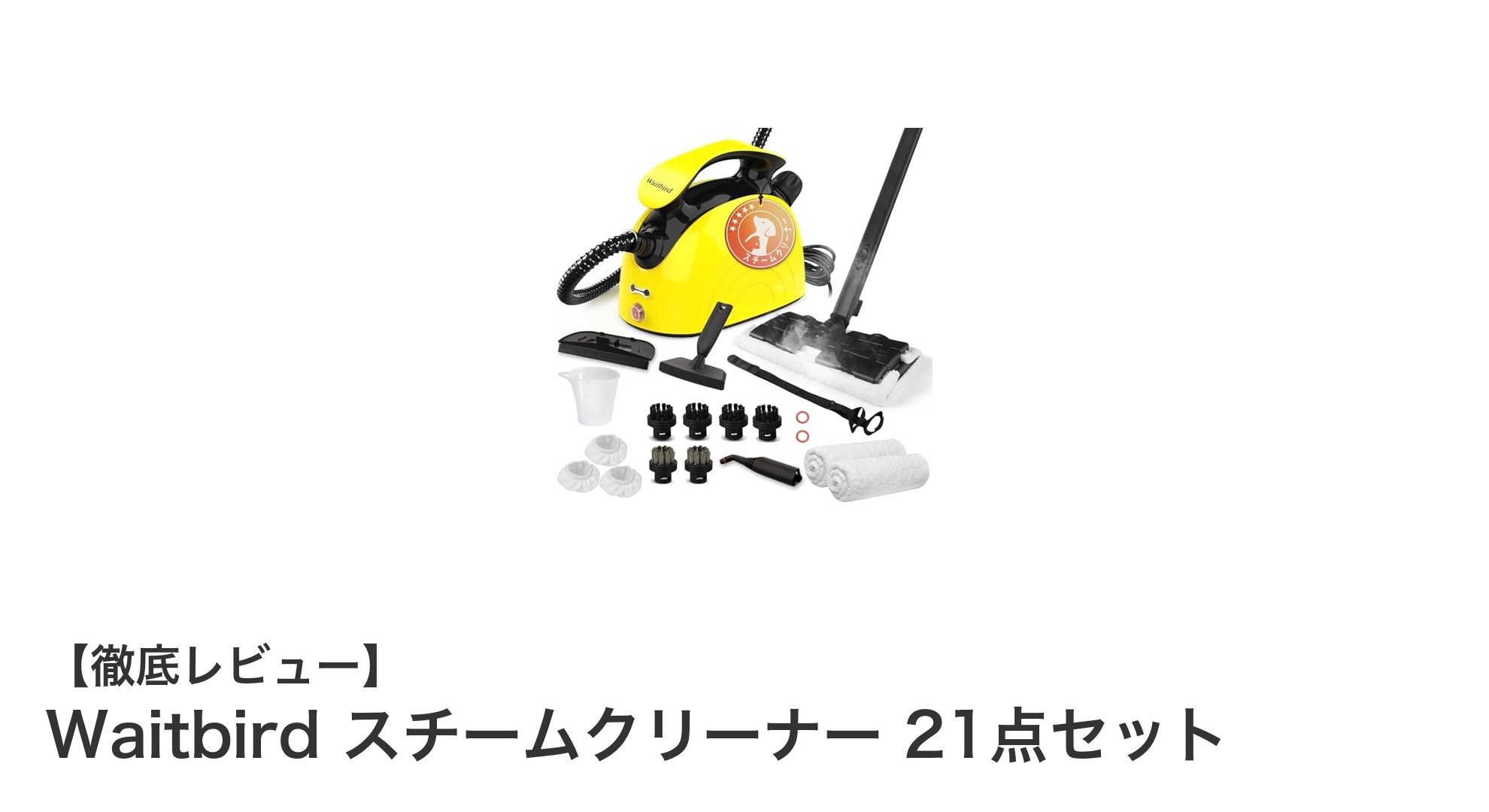 Waitbird スチームクリーナー 21点セットで叶える簡単＆安全な徹底クリーン！