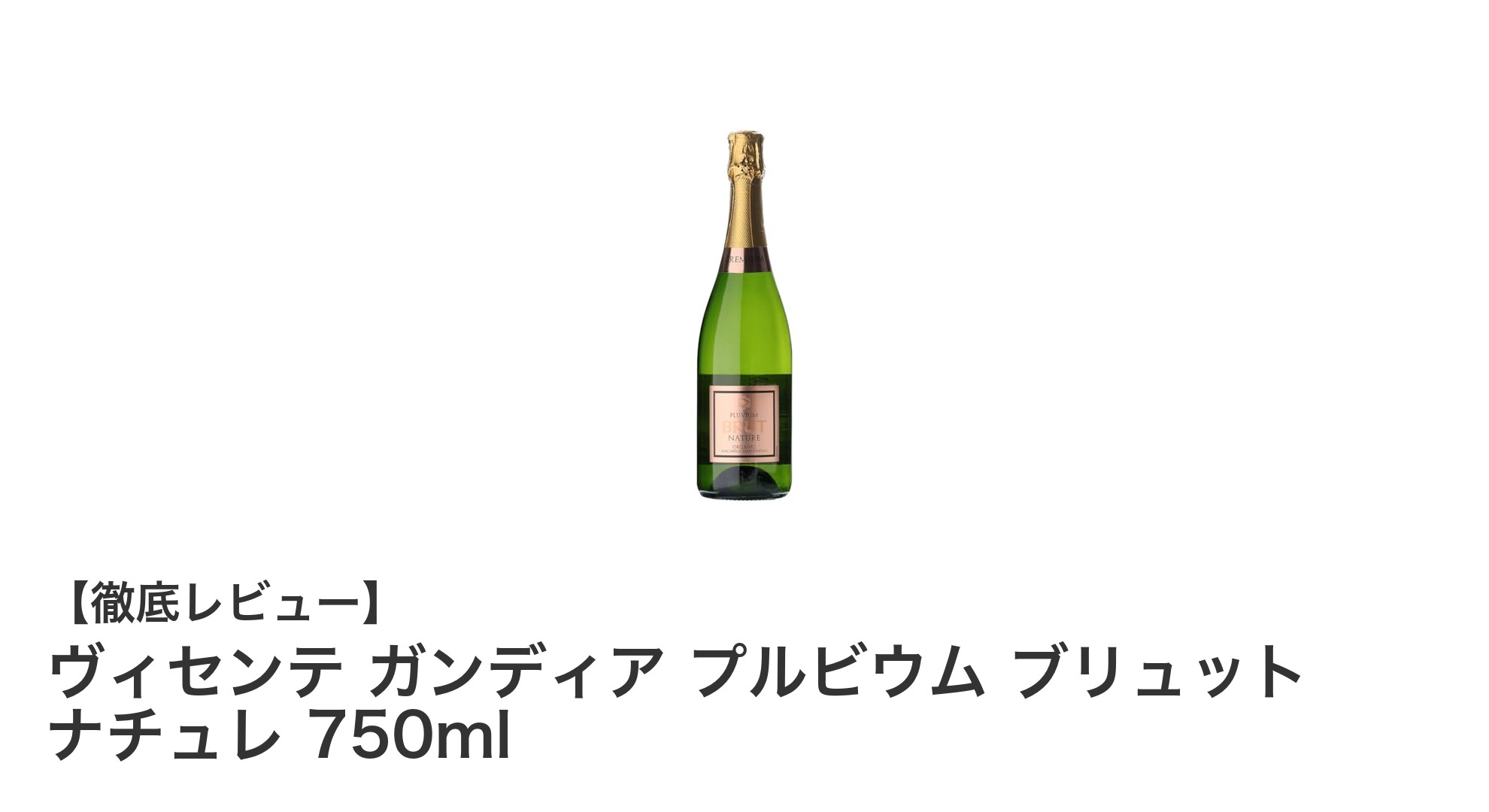 スペイン産オーガニック白スパークリングワインの新定番!ヴィセンテ ガンディア プルビウム ブリュット ナチュレ 750mlの魅力とは?
