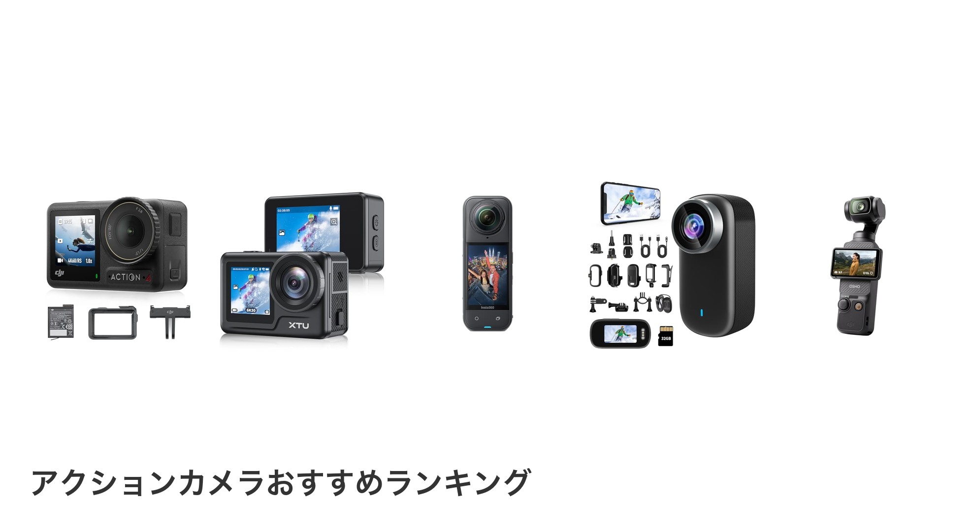 アクションカメラのおすすめランキング