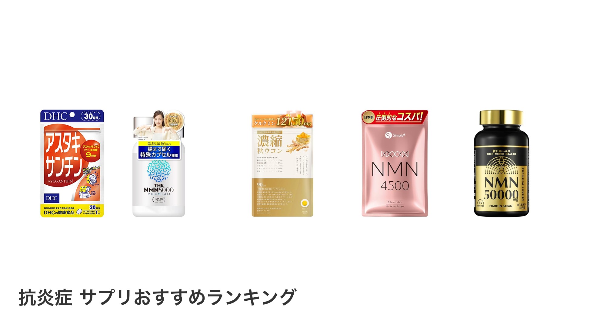 抗炎症 サプリのおすすめランキング