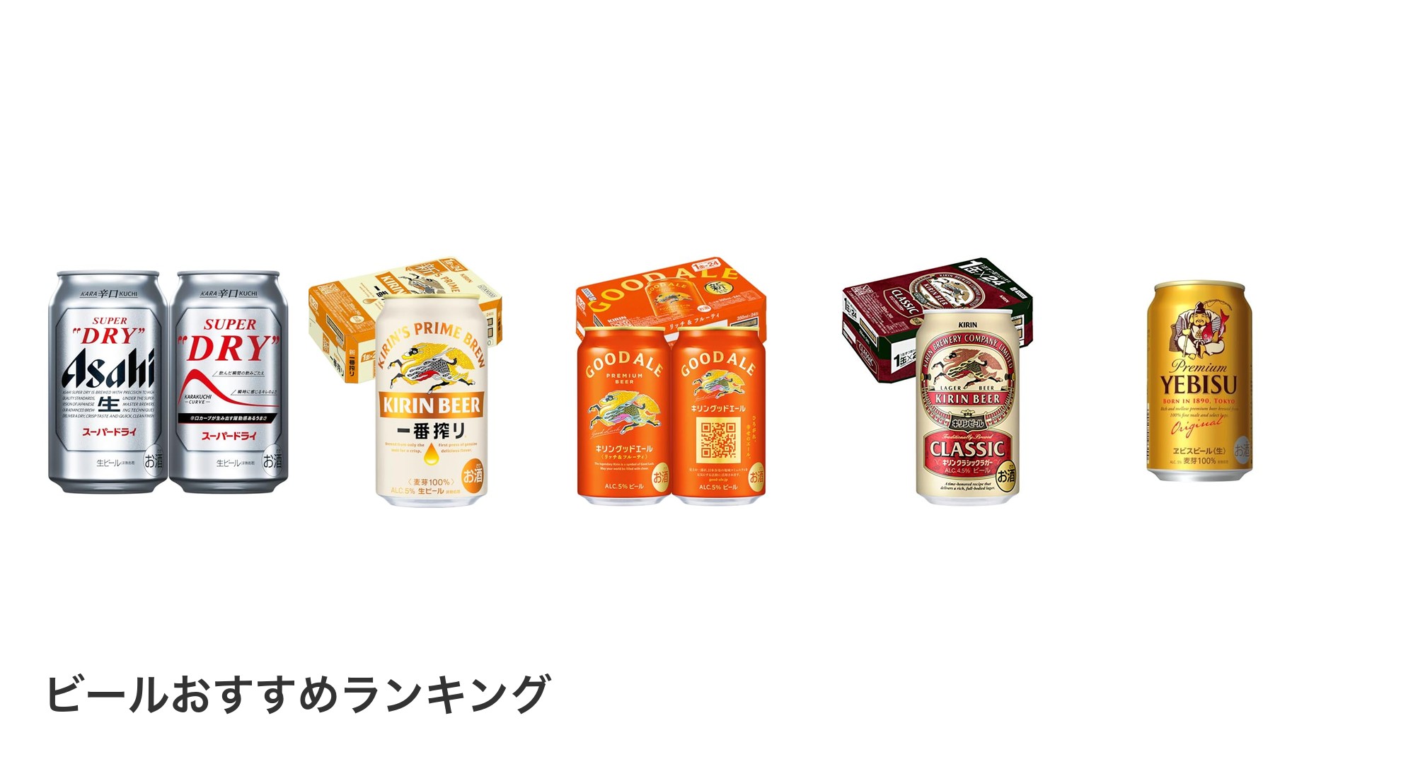 ビールのおすすめランキング