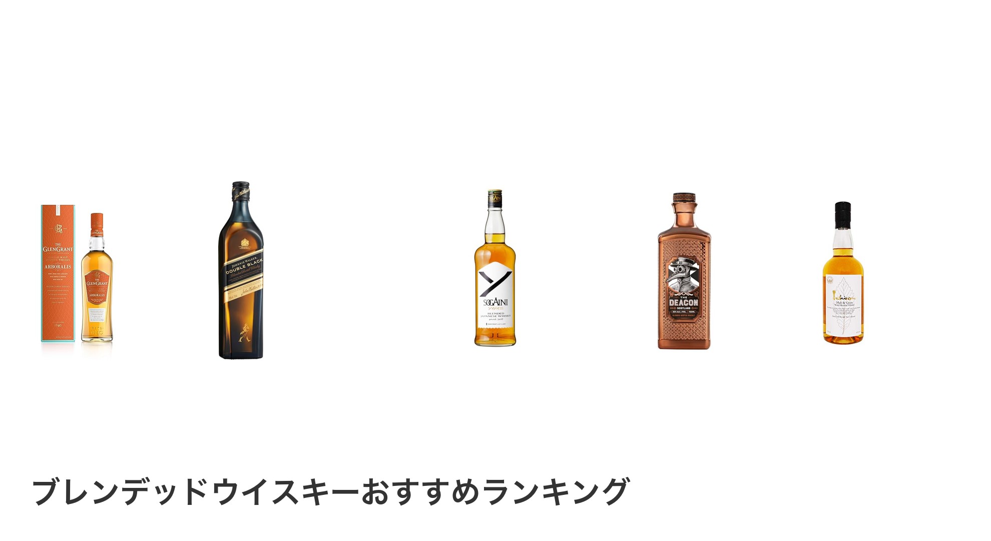 ブレンデッドウイスキーのおすすめランキング