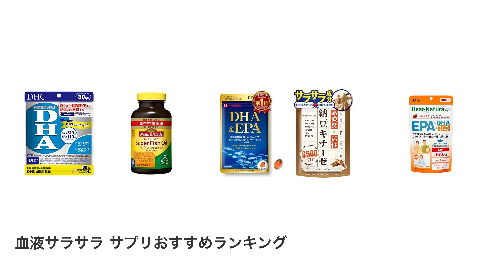 血液サラサラ サプリのおすすめランキング