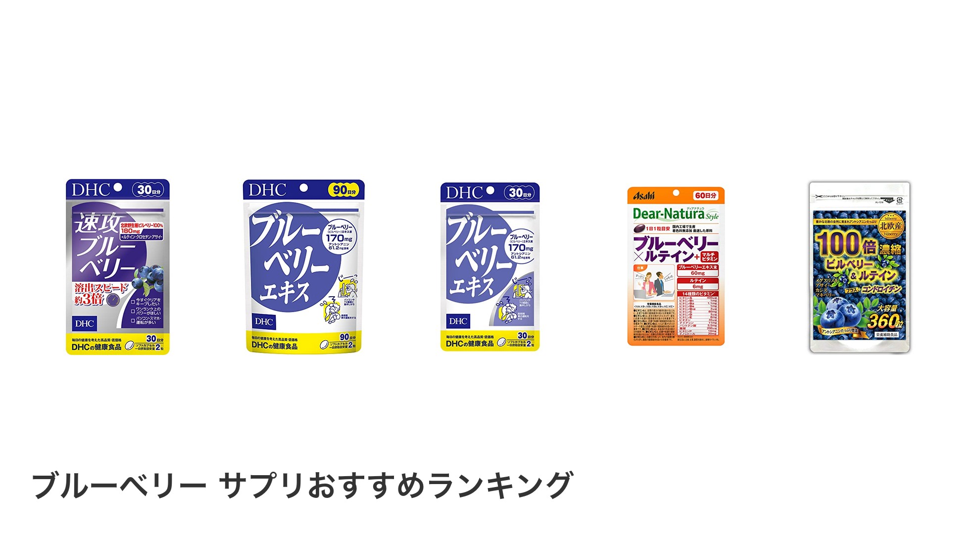 ブルーベリー サプリのおすすめランキング