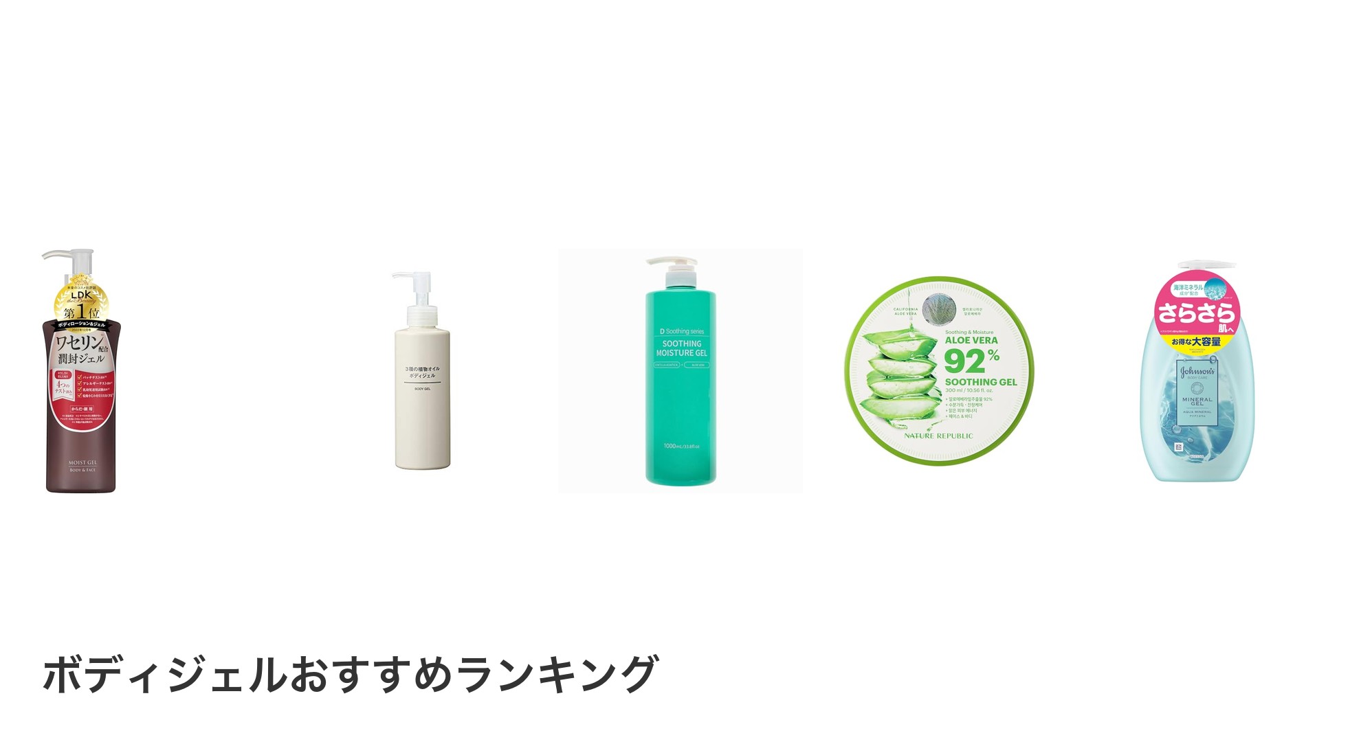 ボディジェルのおすすめランキング
