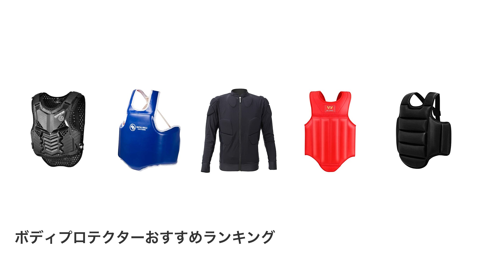 ボディプロテクターのおすすめランキング