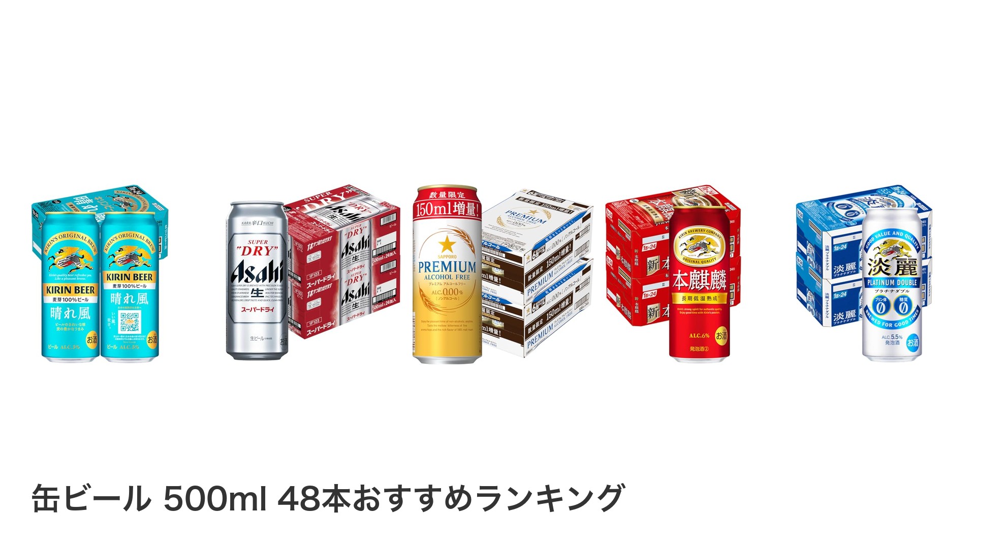 缶ビール 500ml 48本のおすすめランキング