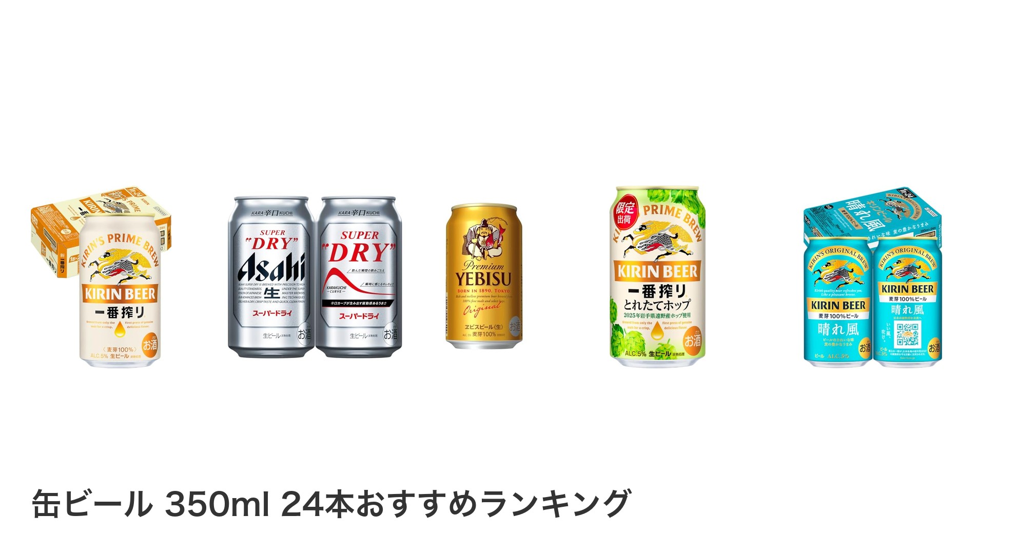 缶ビール 350ml 24本のおすすめランキング